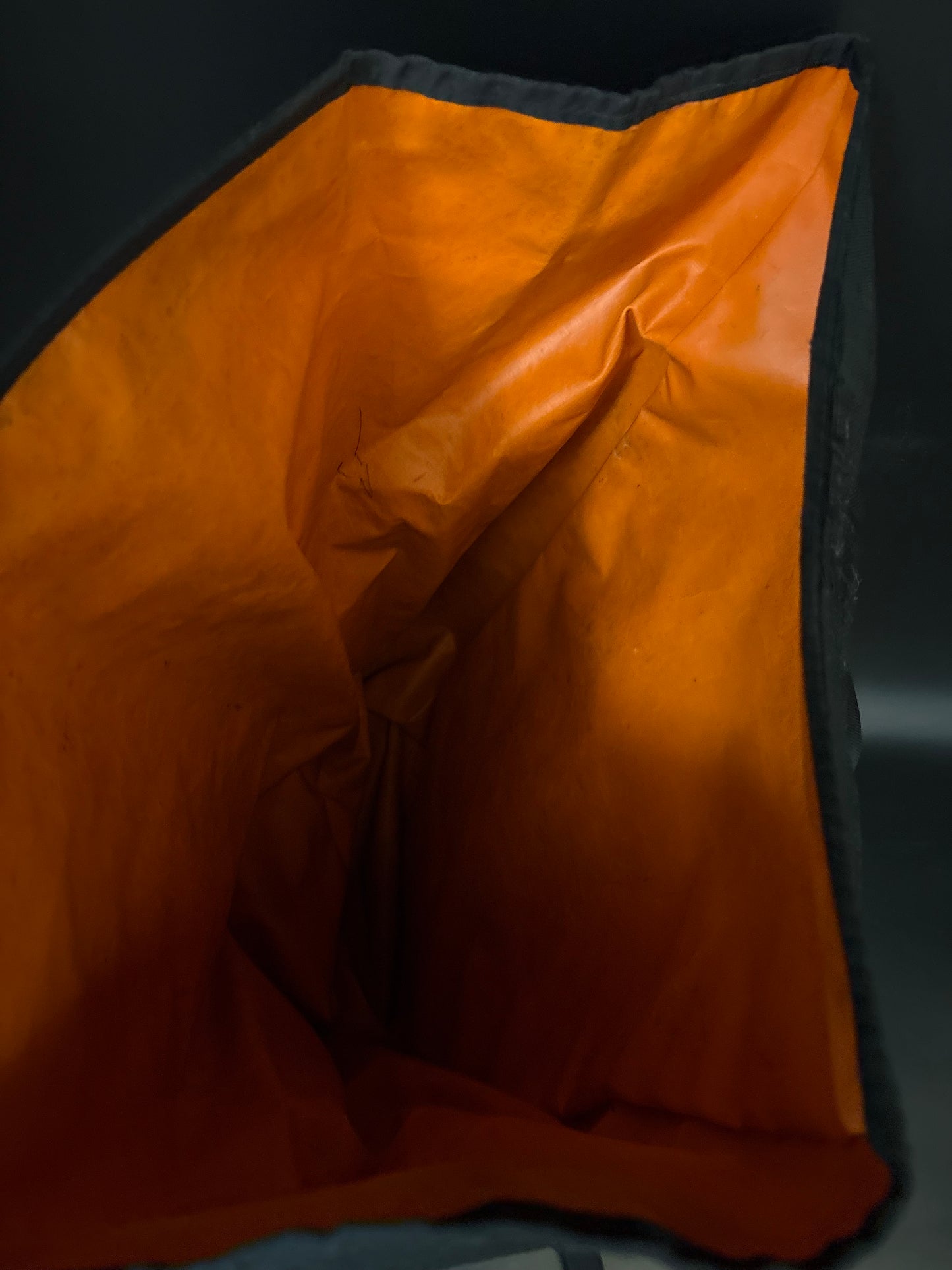 Freight Baggage Roll Top Messenger Bag Backpack Black