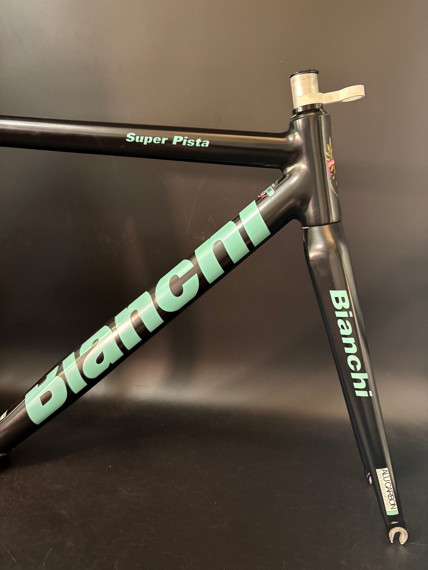 Bianchi Super Pista Frameset Black/Celeste 53cm