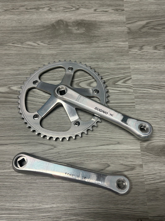 Sugino 75 Crankset Silver 175mm 48t