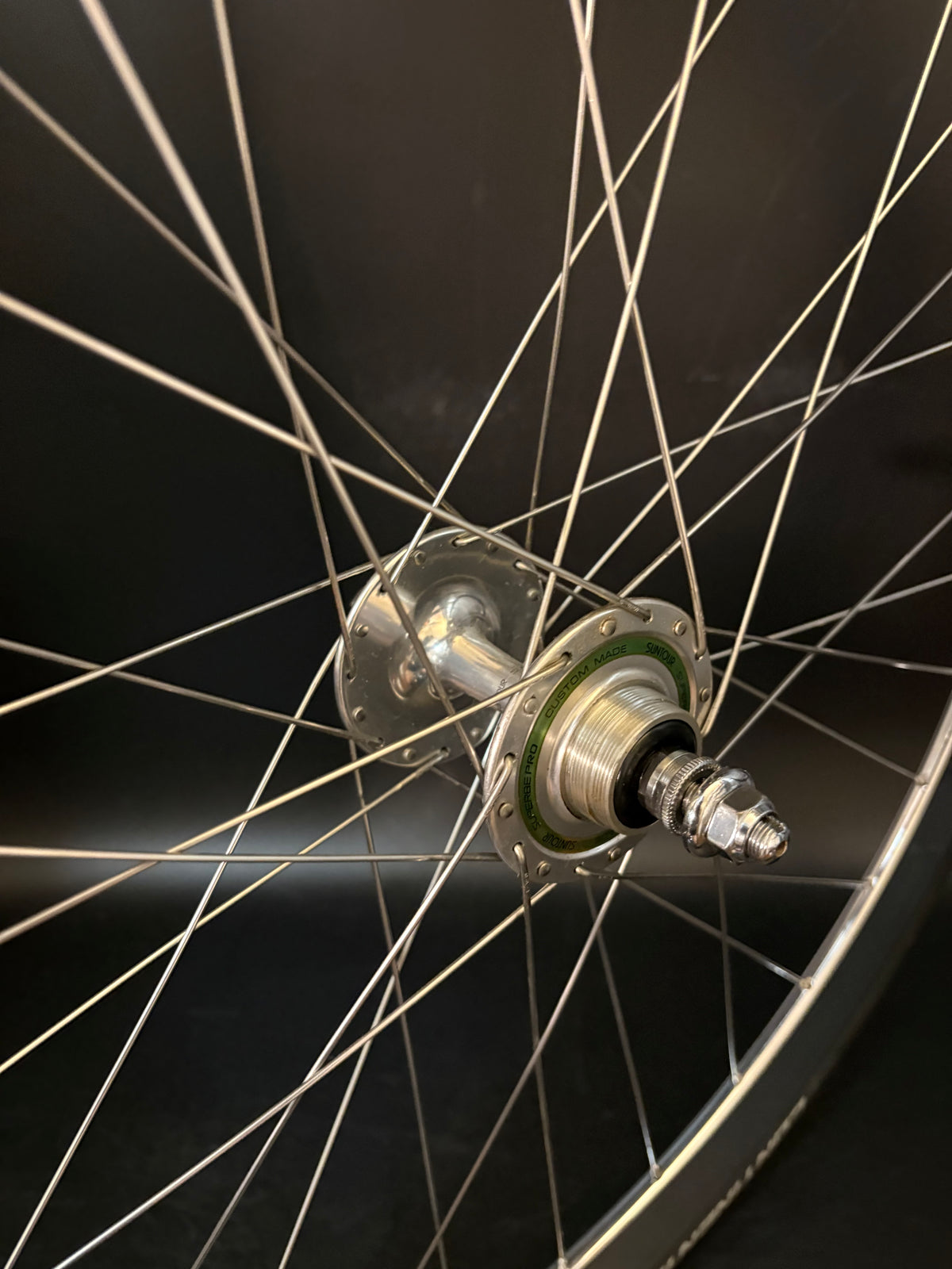 H Plus Son Formation Face Mirror Polish / Suntour Superbe Rear Wheel 32h