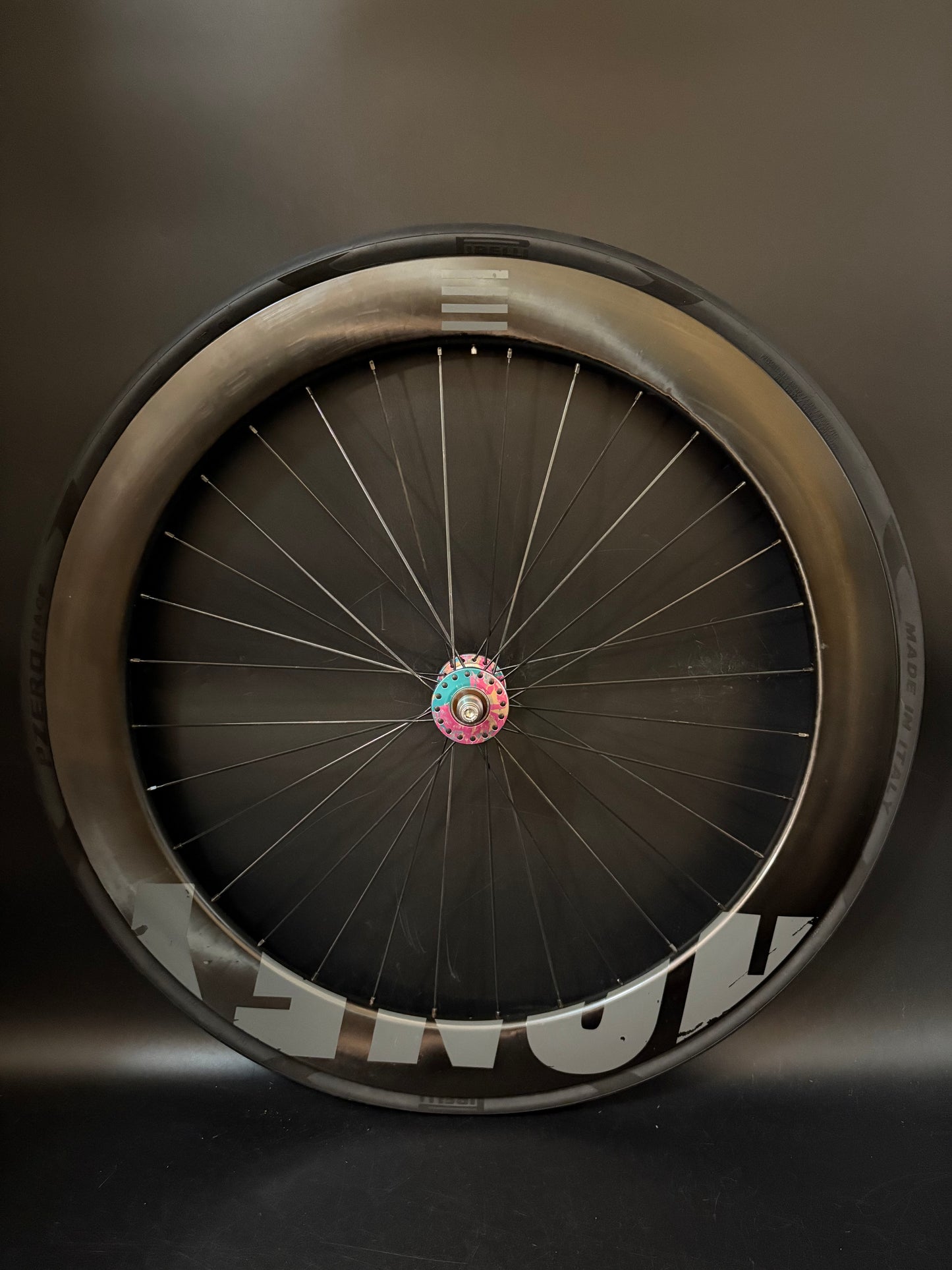 Honey Wheel Co Carbon Clincher 60mm / Phil Wood x Mash SF Pink Splatter LF Wheelset 32/28h