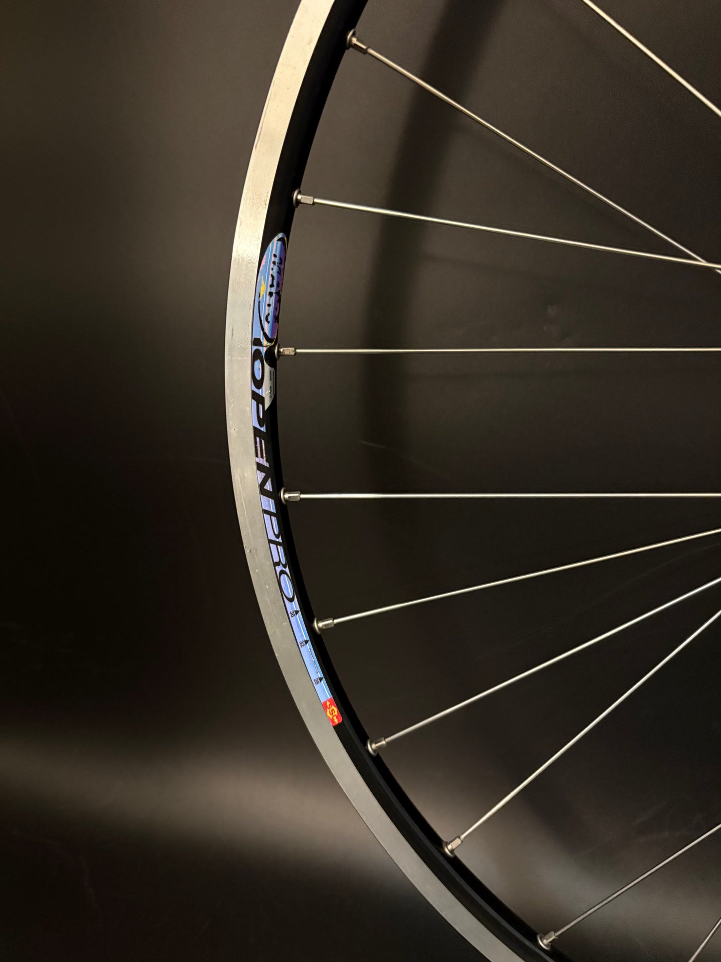 Mavic Open Pro Black Machined / Dura Ace 7710 Low Flange Wheelset 32h