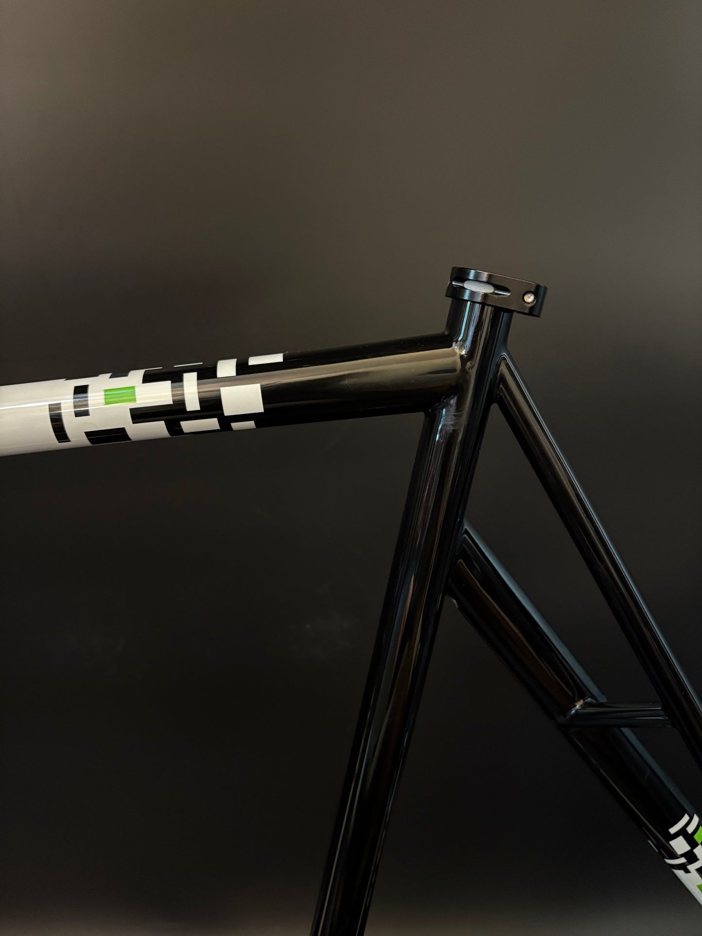 Weis Track Steel Frameset Black/White 58cm