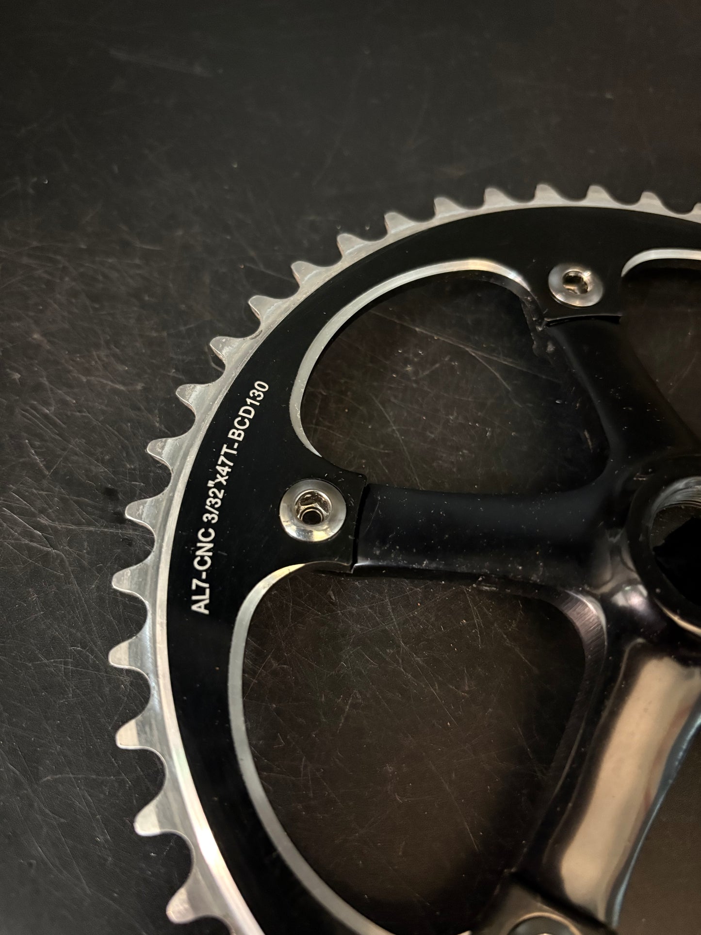 Sugino Messenger Crankset Black 170mm 47t 130bcd