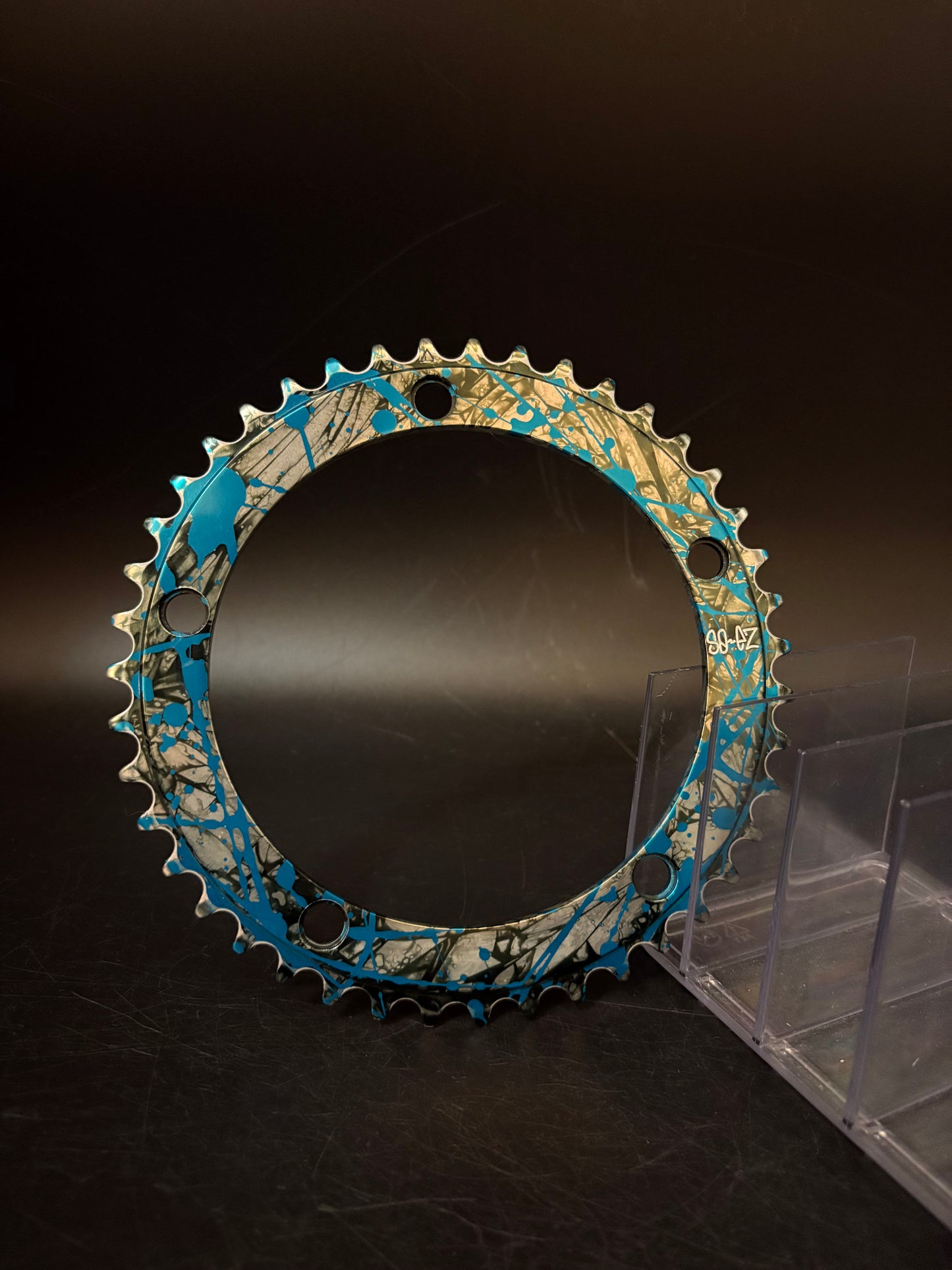 Raketa x Squid Supersport Chainring Blue/Silver/Black 43t