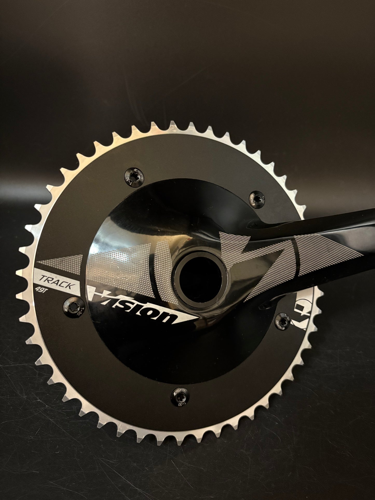 Vision Evo Track Crankset Black 165mm 49t