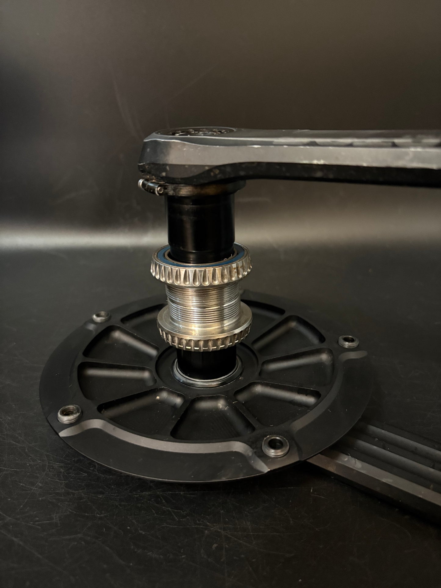 Rotor Aldhu Crankset Black 165mm