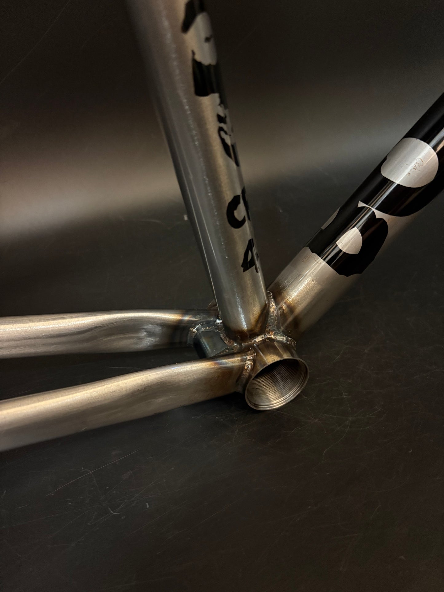 Bombardiers Cuda Frameset Raw Steel 54cm