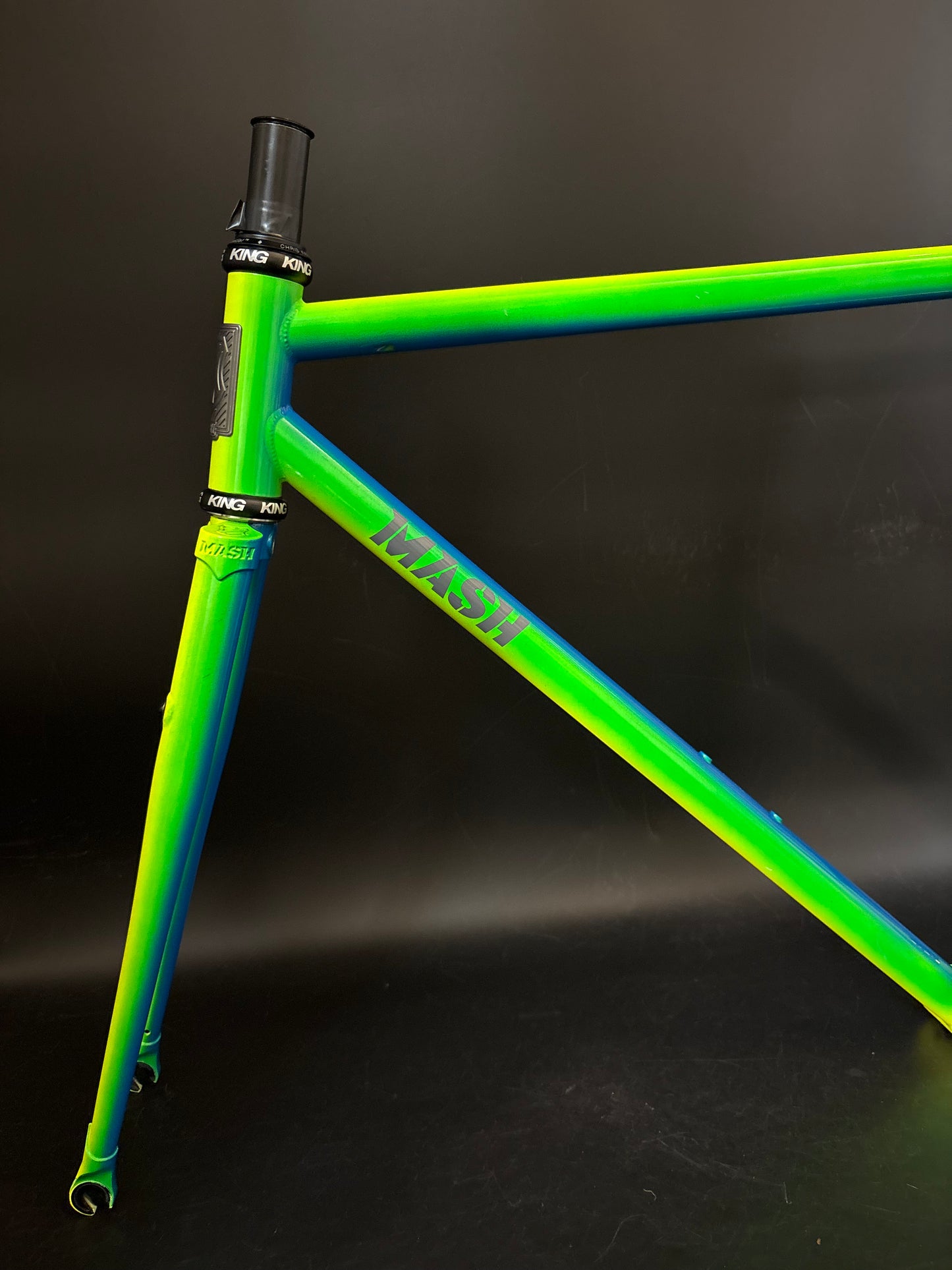 Mash Steel Frameset Neon Blue/Green Fade 53cm S