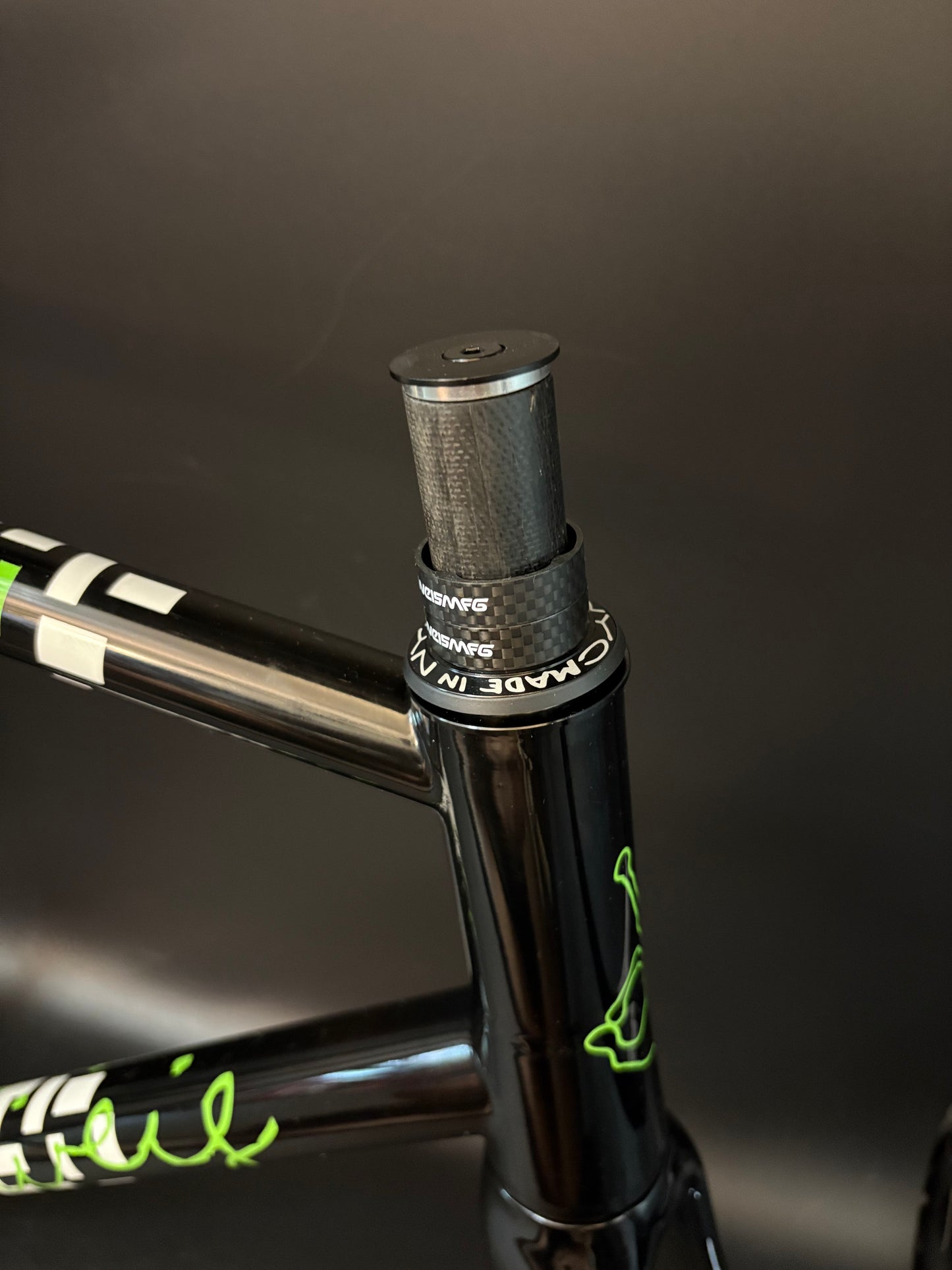 Weis Track Steel Frameset Black/White 58cm
