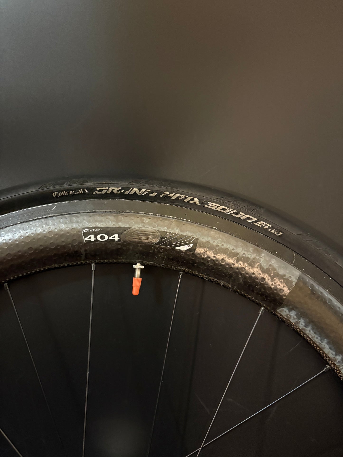 Zipp 404 Carbon Clincher / Phil Wood LF Front Wheel 24h