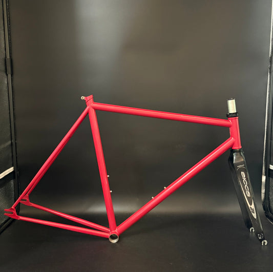 Unbranded Steel Track Frameset Red 56cm