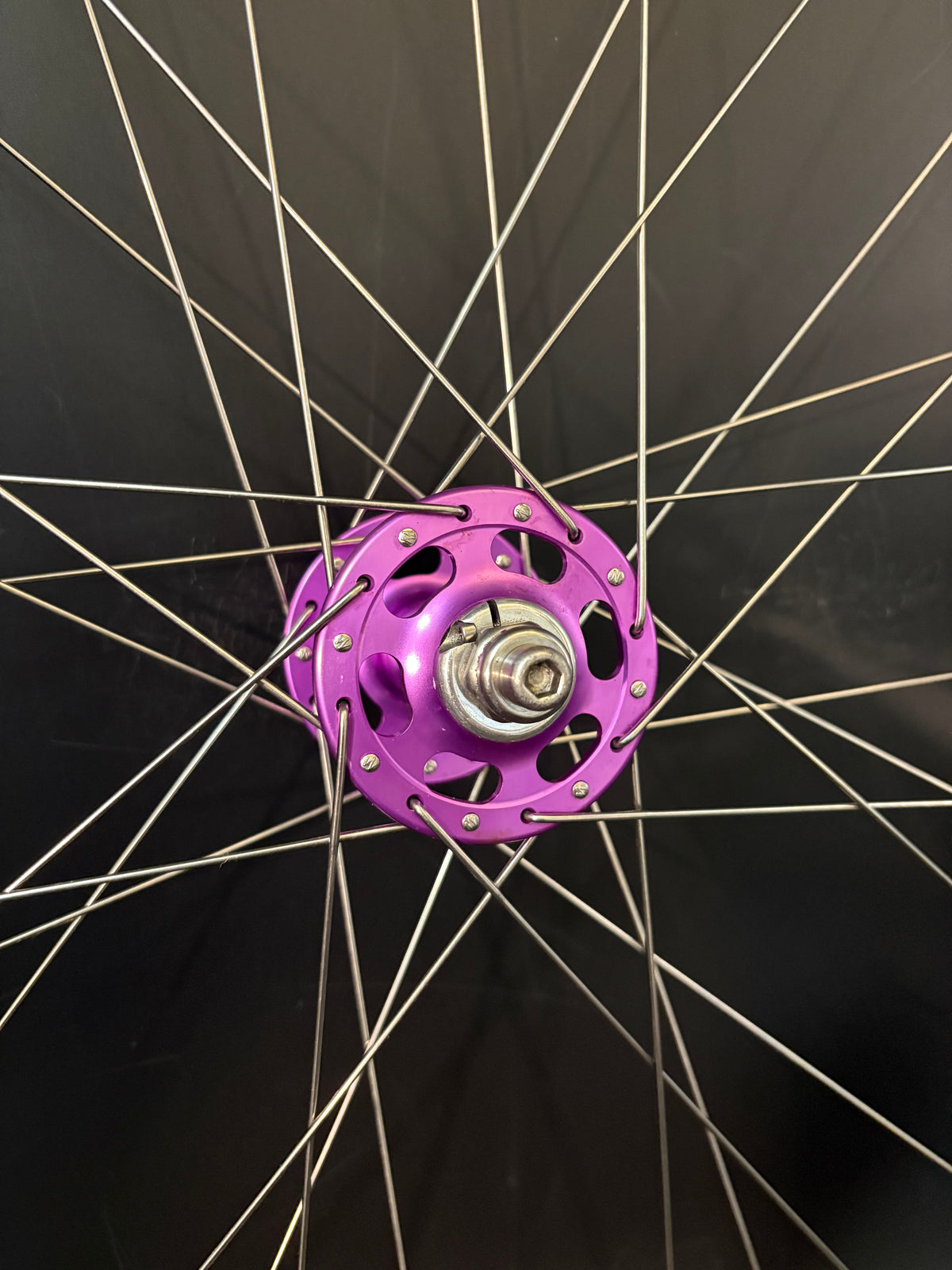 H Plus Son Tb14 Silver / Paul Components Purple Wheelset 32h