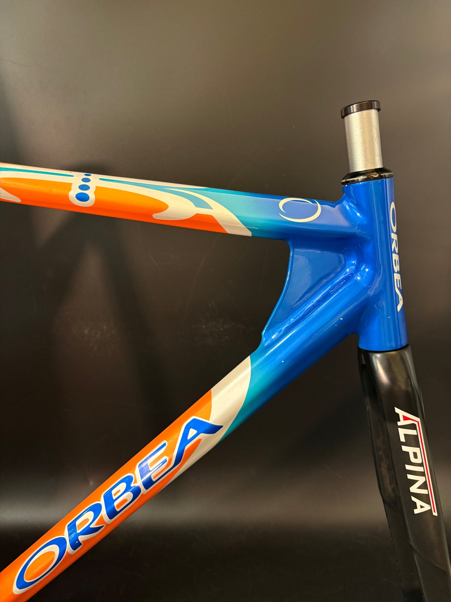 Orbea Lobular Pista Frameset Team Euskaltel Orange/Blue 57sm ST 54cm TT
