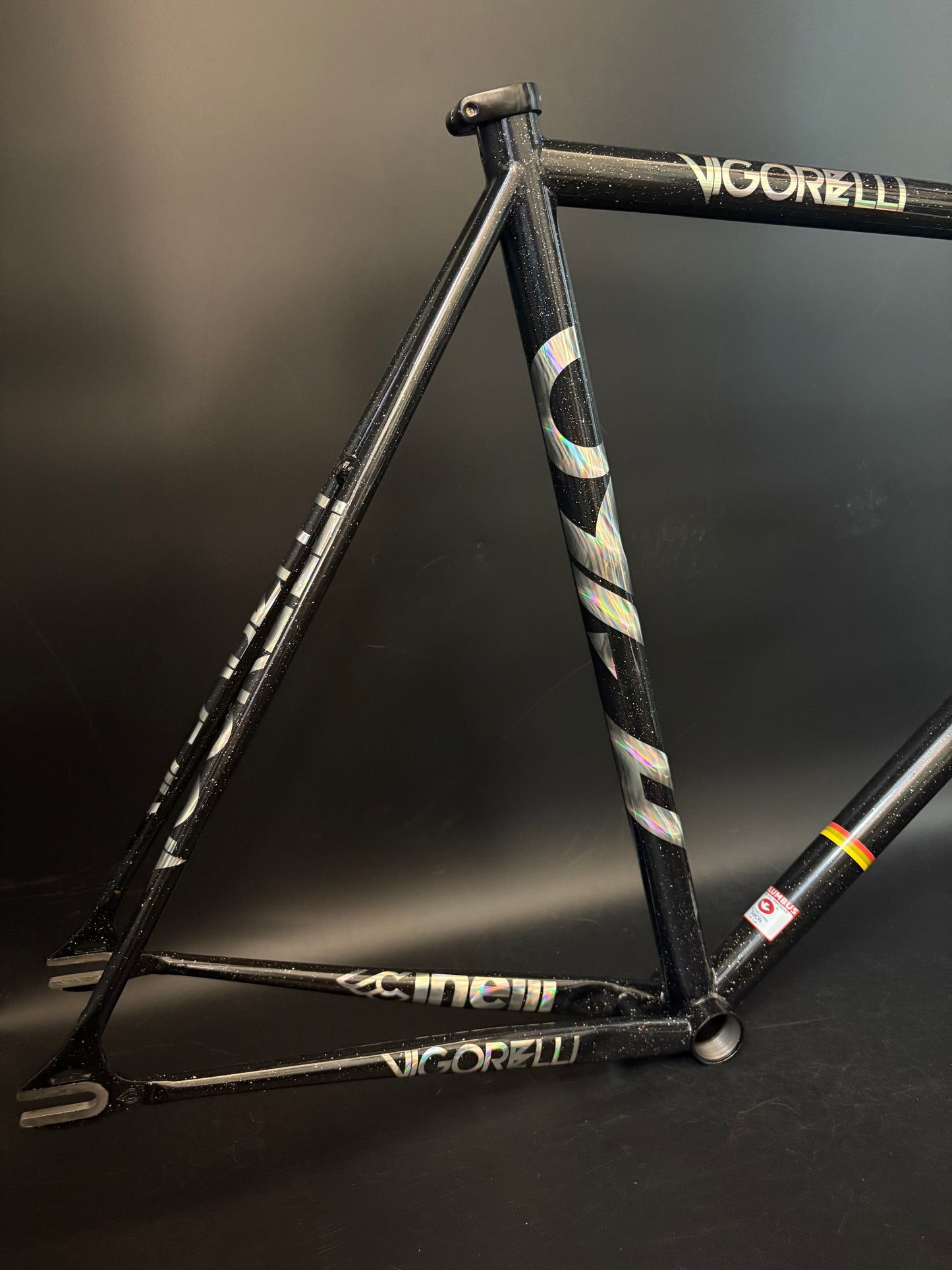 Cinelli Vigorelli Steel Frameset Black Sparkle XL