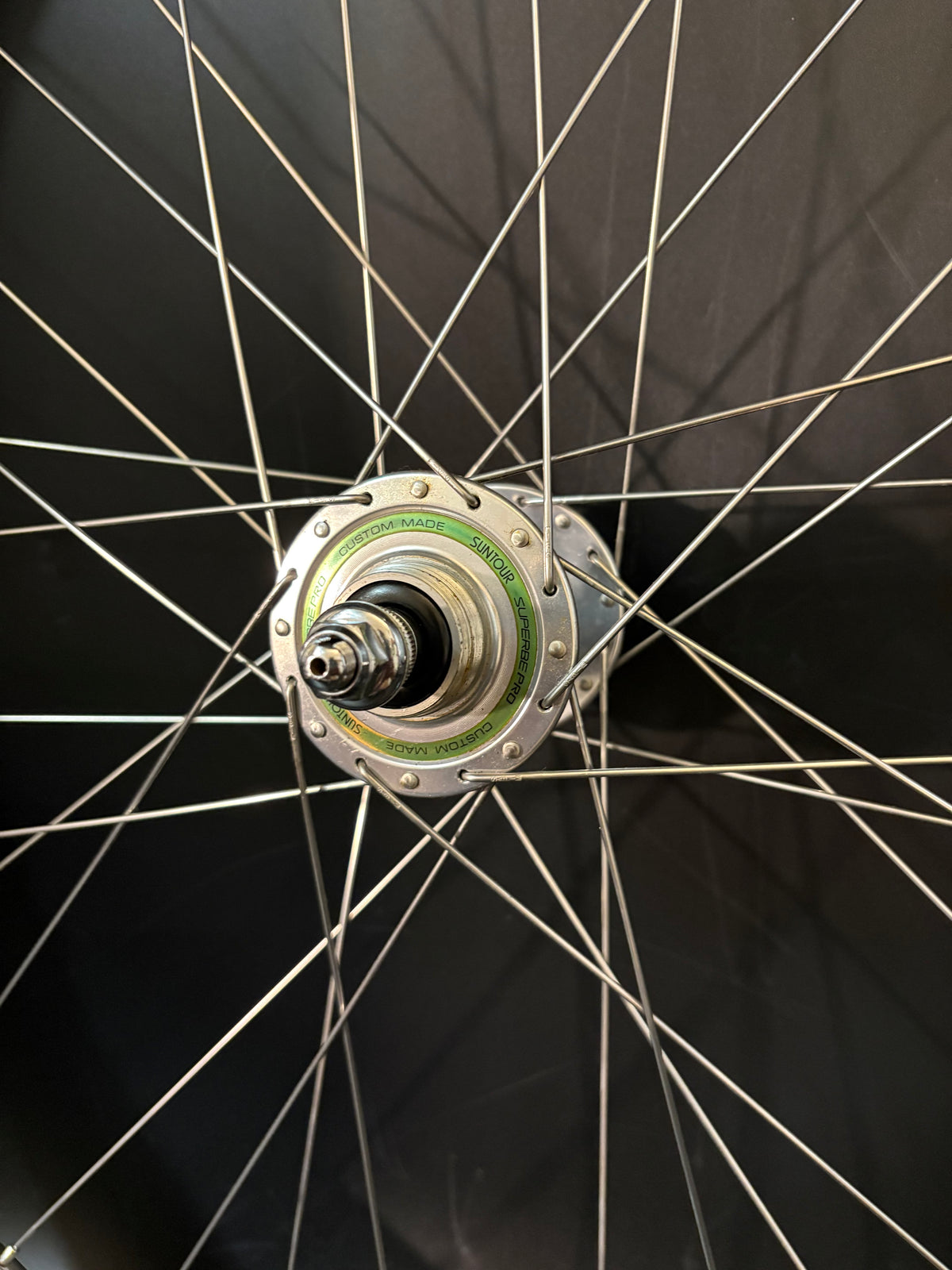 H Plus Son Formation Face Mirror Polish / Suntour Superbe Rear Wheel 32h
