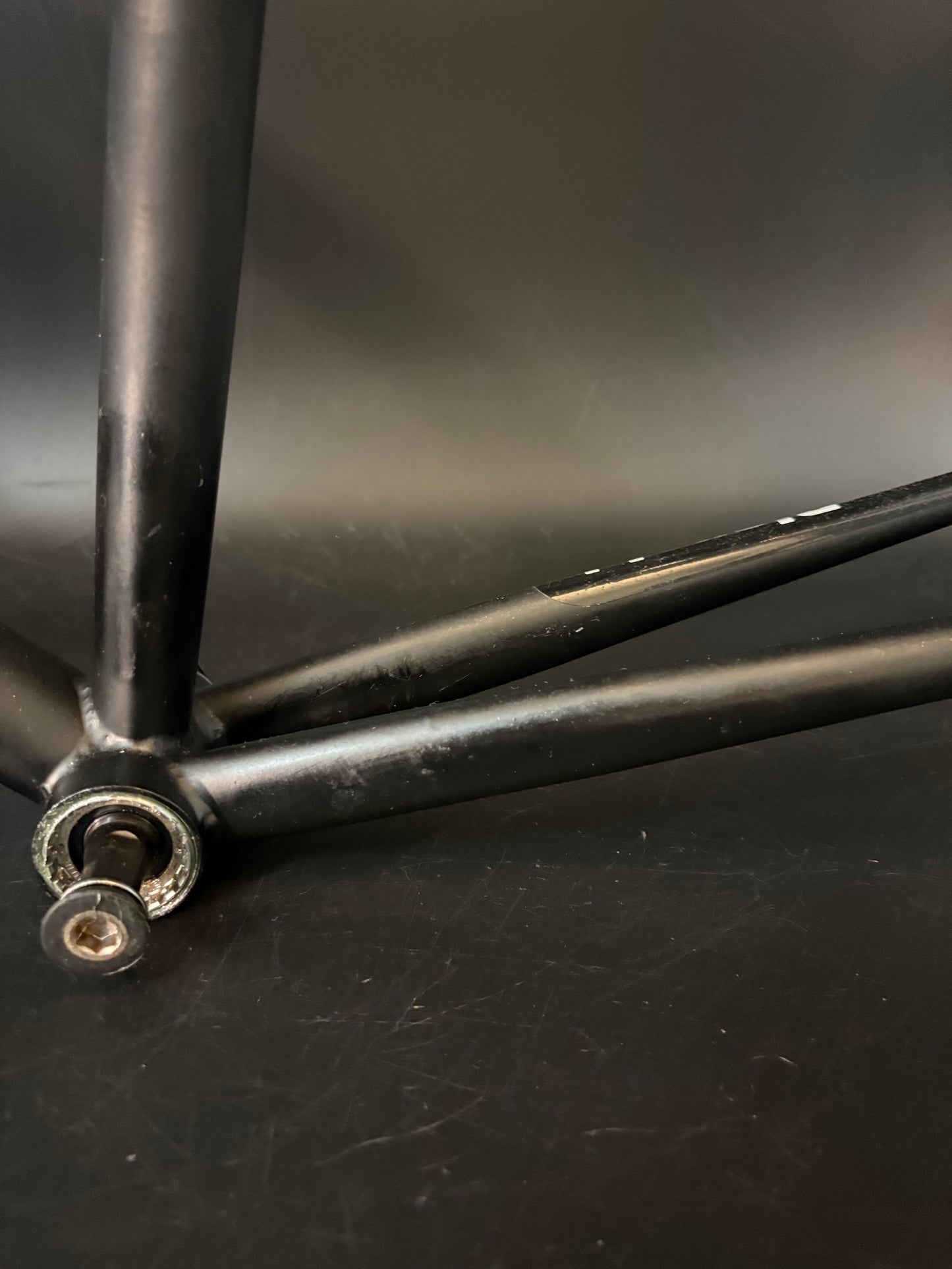 Bianchi Pista Frameset Black 57cm w/ Crankset + Saddle
