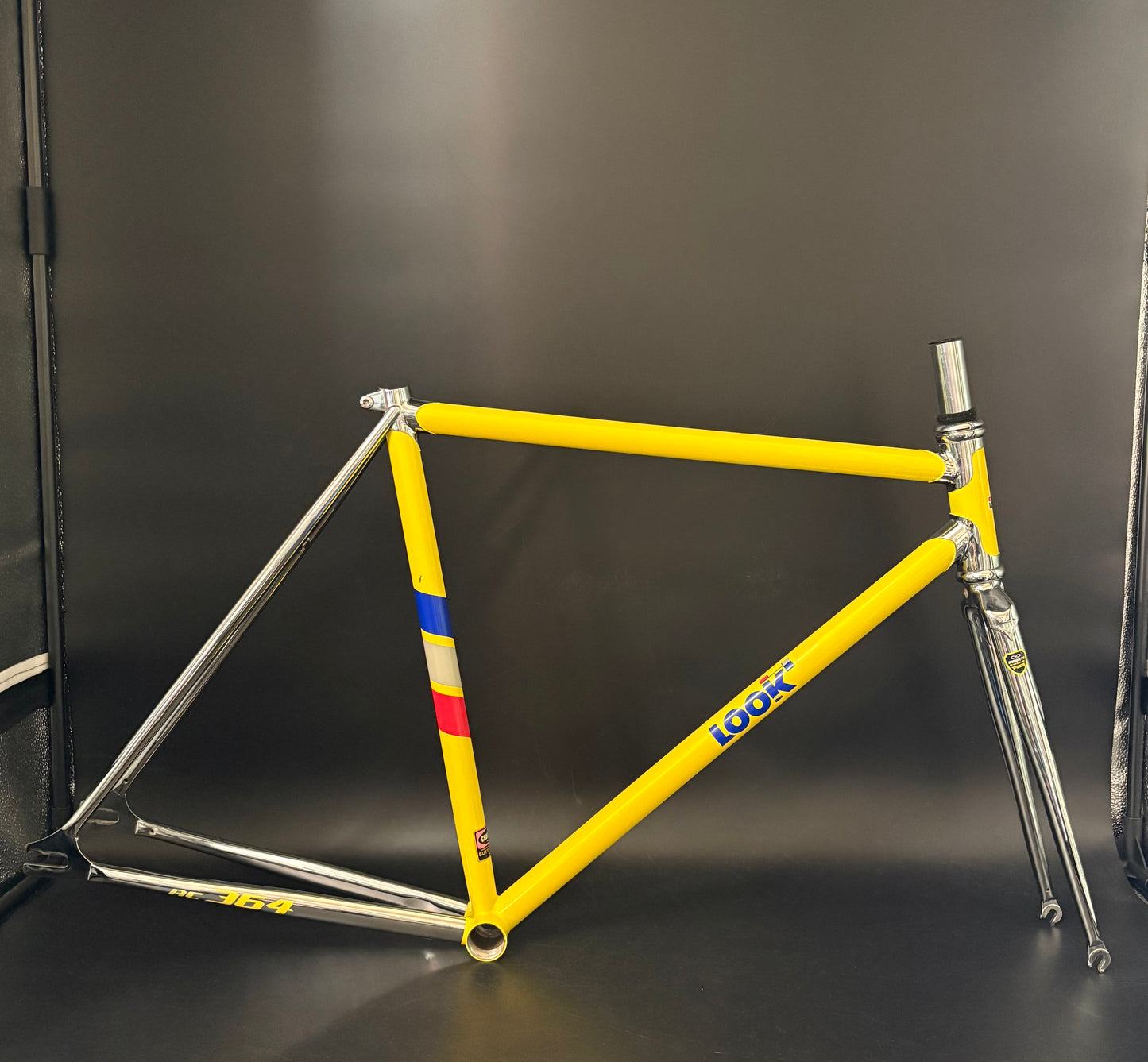 Look AC 364 Frameset Heritage Yellow/Chrome Small