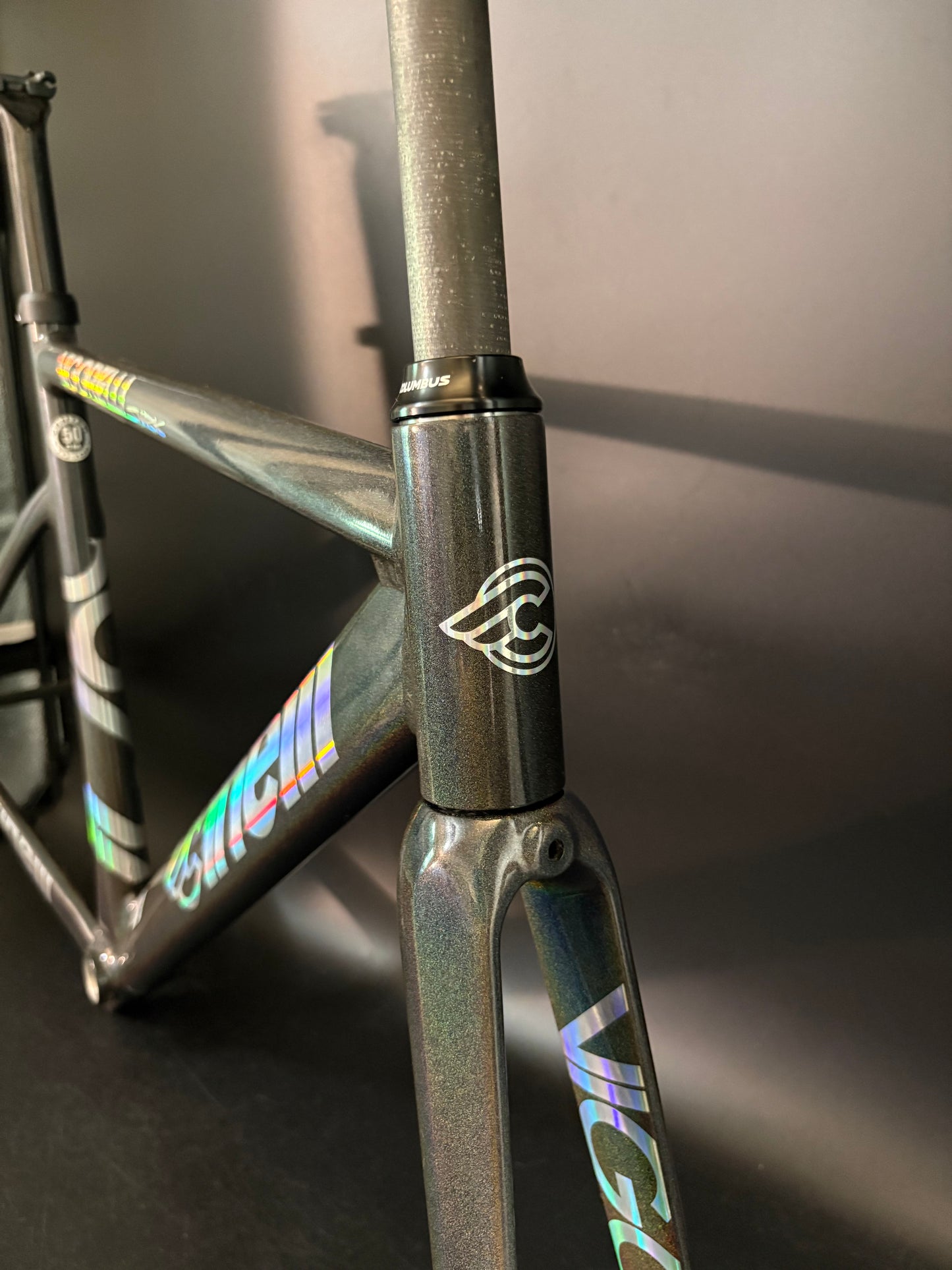 NEW Cinelli Vigorelli Shark Frameset Rainbow Sparkle 50cm XS
