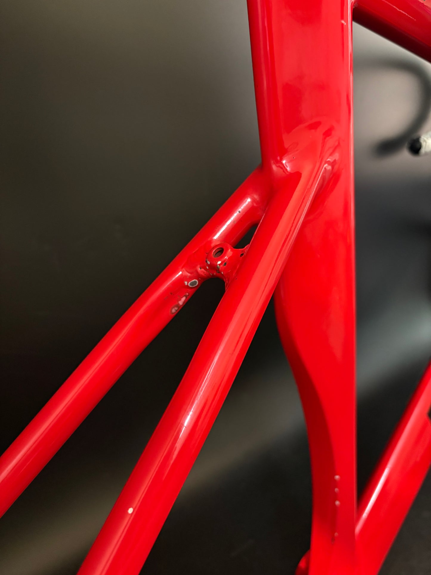Fabricbike Aero Frameset Red 54cm w/ Stem + Drops