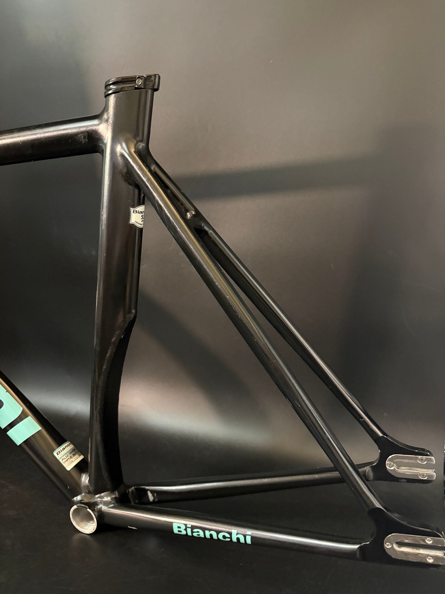 Bianchi Super Pista Frameset Black/Celeste 53cm