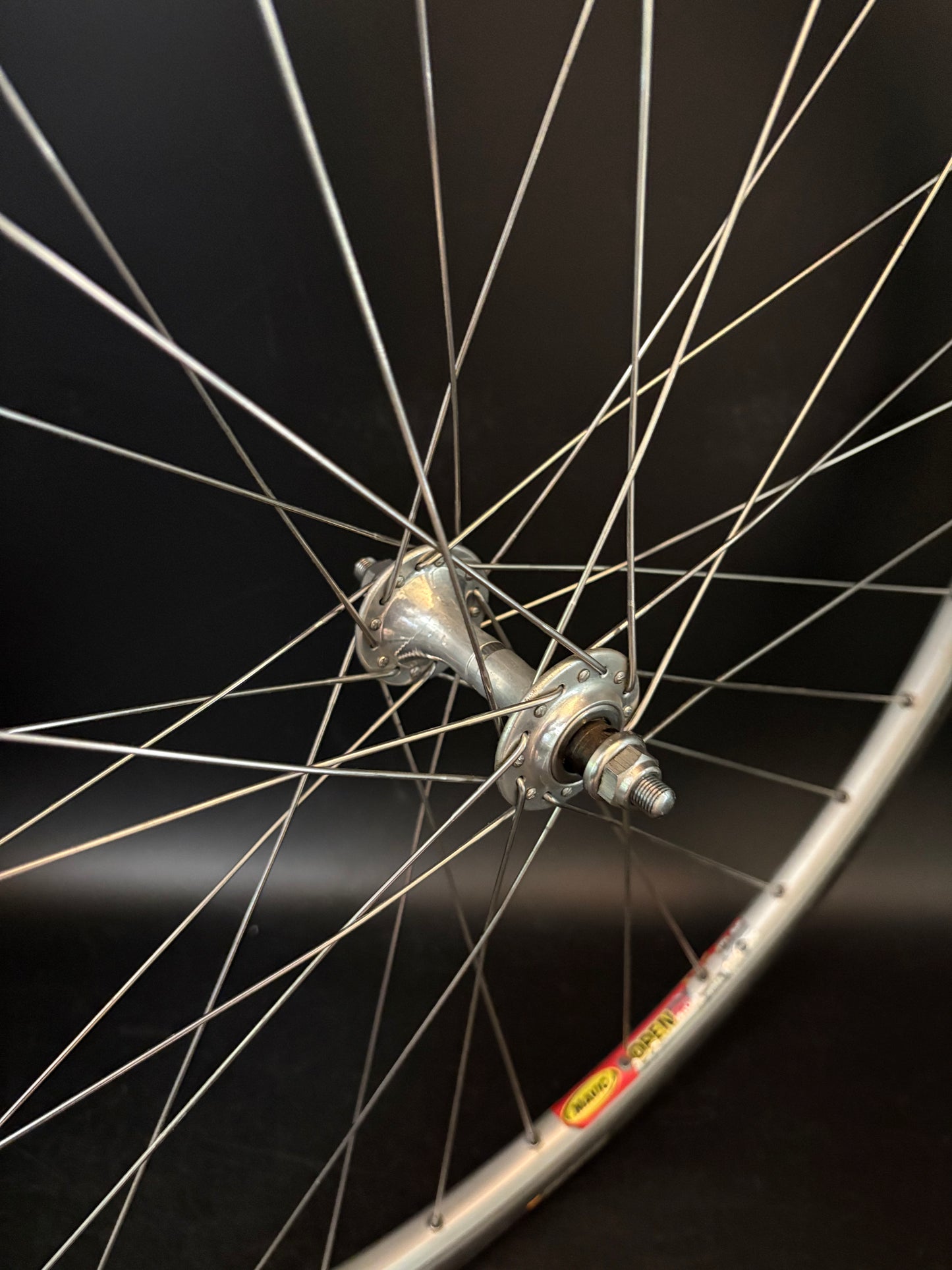 Mavic Open Pro / Campagnolo Record LF Wheelset Silver 32h