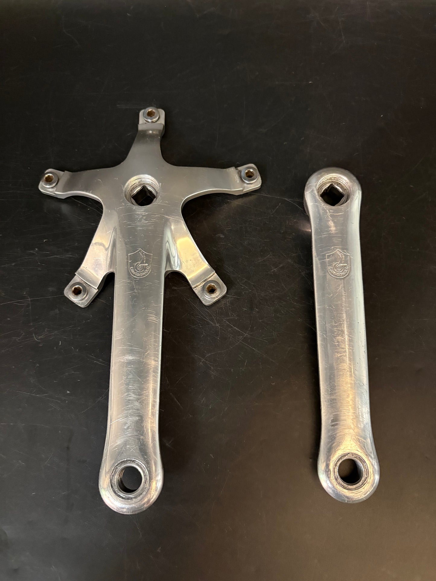 Campagnolo Record Pista Cranks Silver 167.5mm