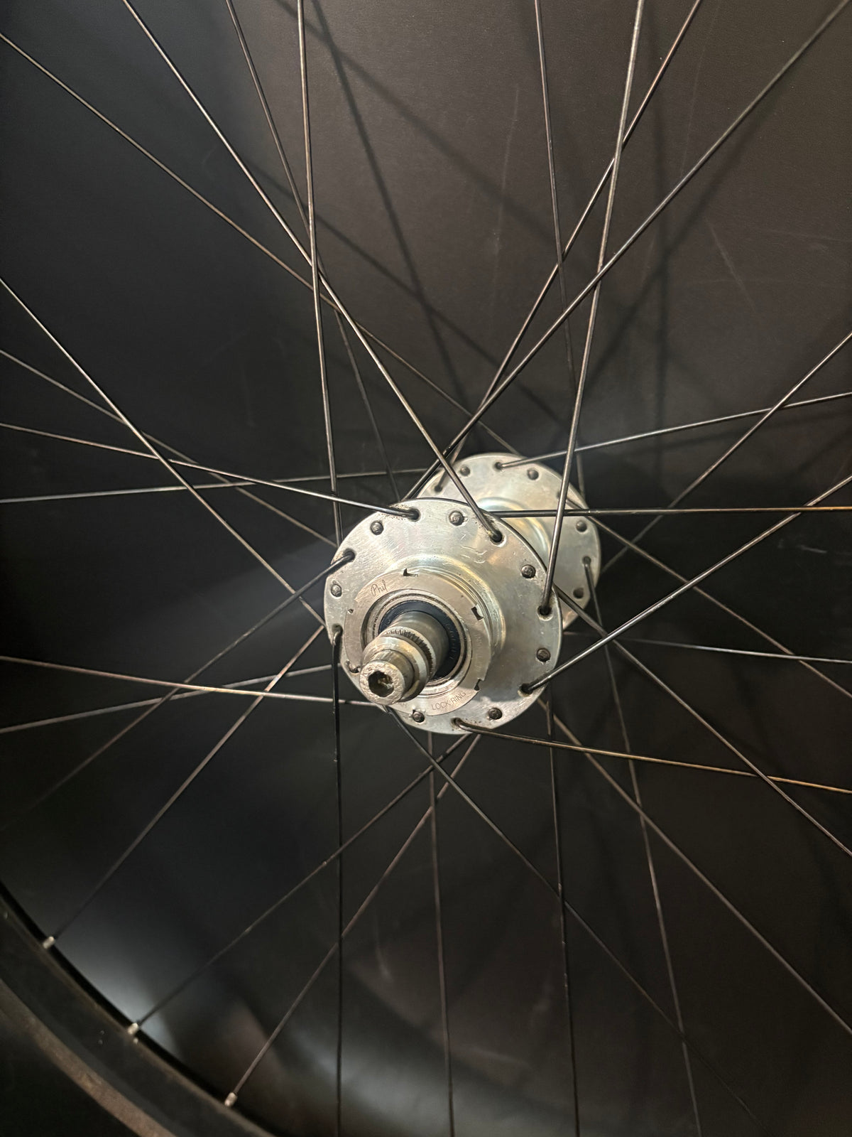 Velocity Deep V Black / Phil Wood Wheelset 32h