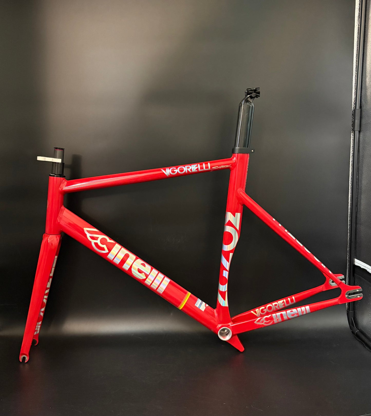 Cinelli Vigorelli Shark Frameset Red 56cm #2