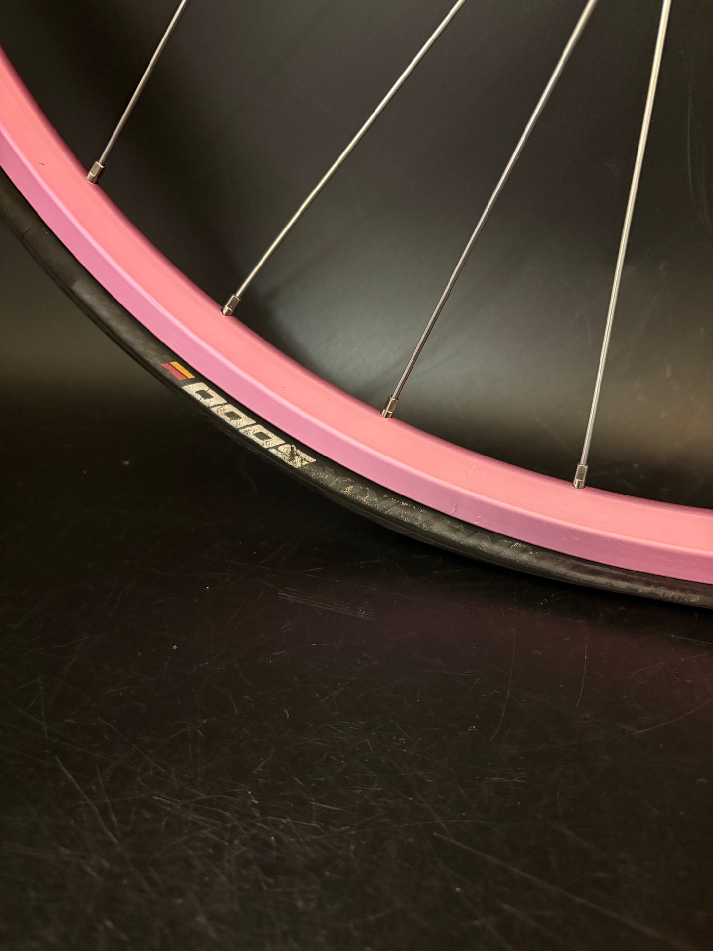 Velocity A23 Turquoise + Pink / Mash SF x Phil Wood Wheelset 28h