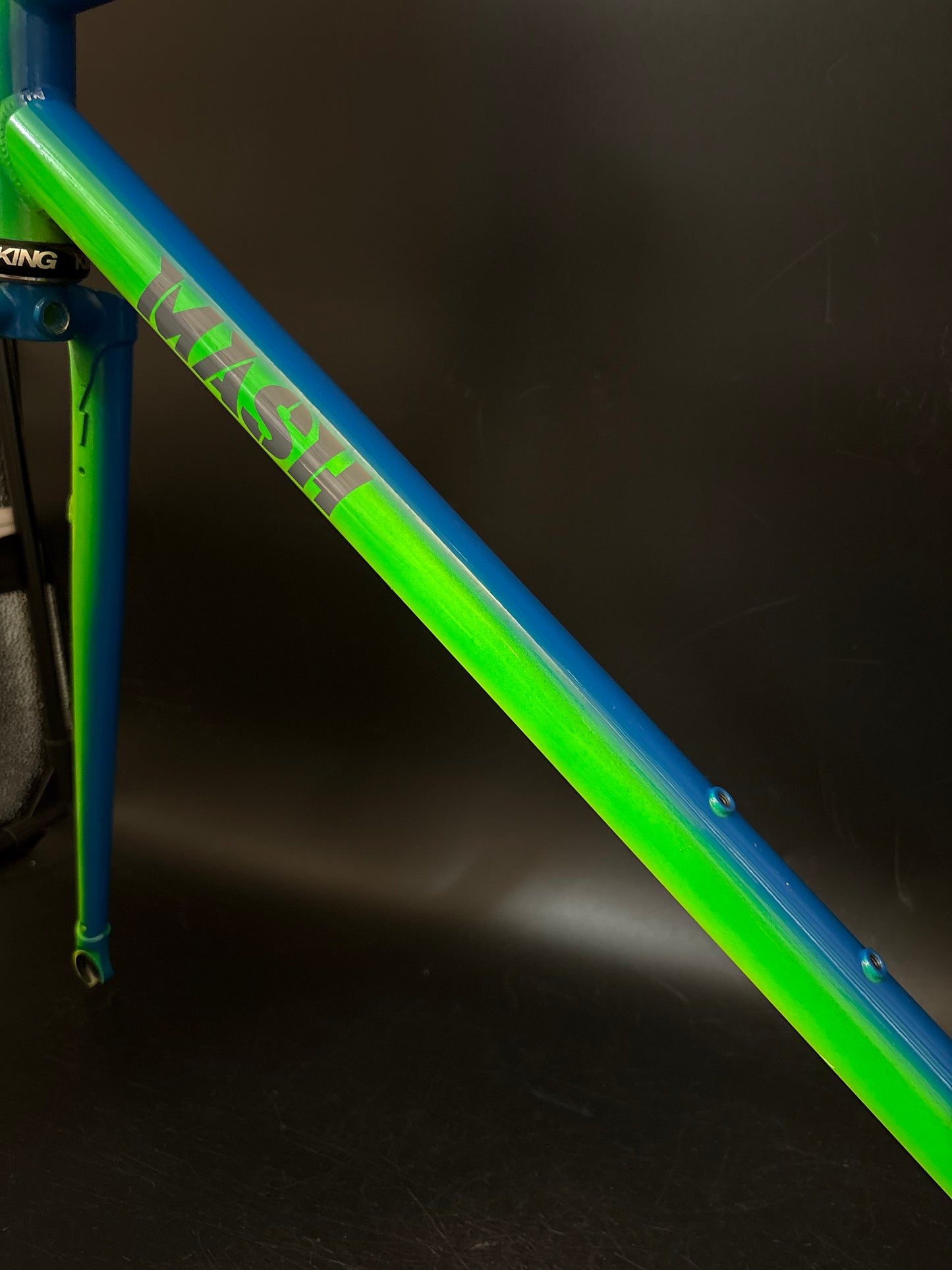 Mash Steel Frameset Neon Blue/Green Fade 53cm S