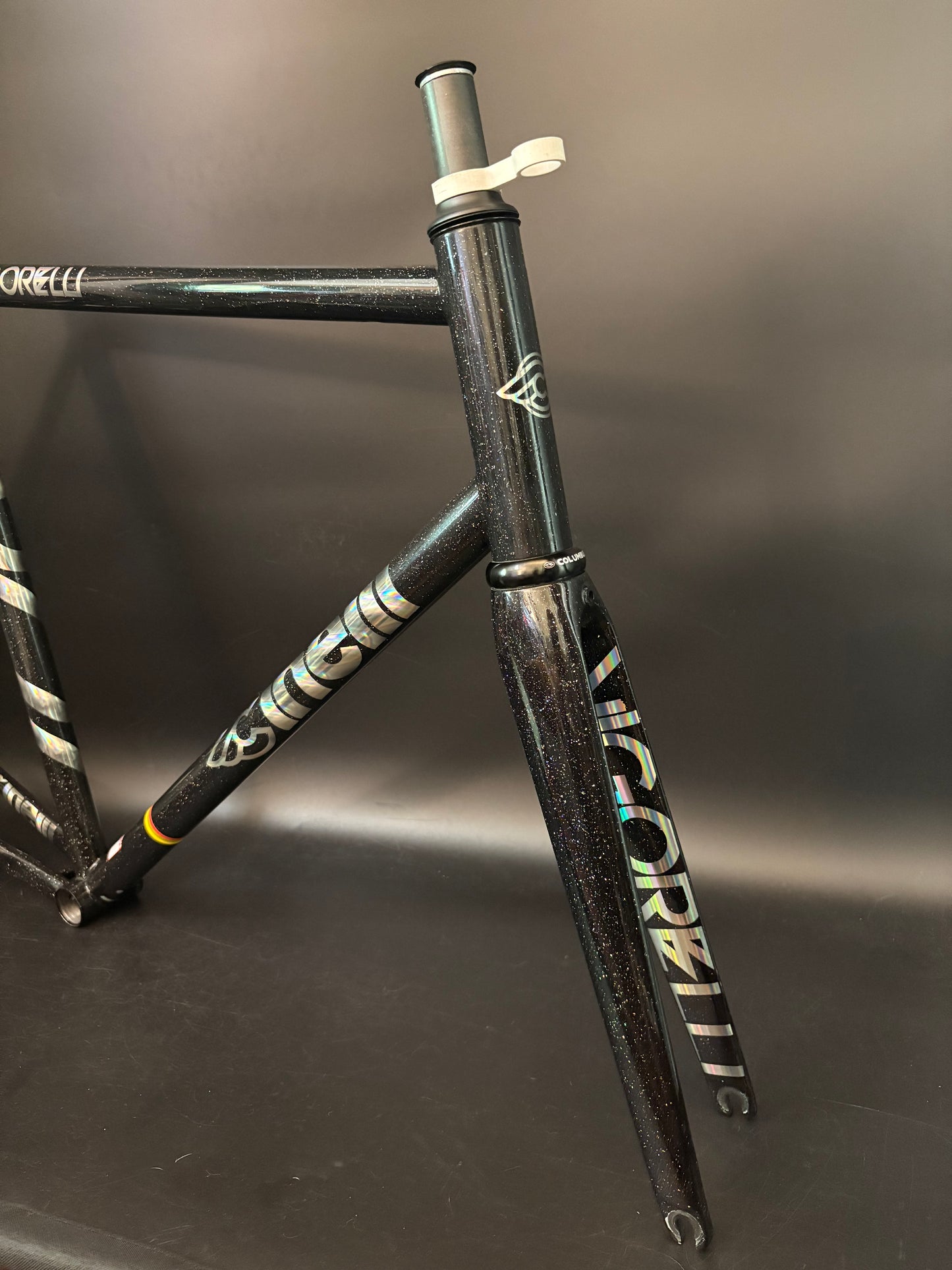 Cinelli Vigorelli Steel Frameset Black Sparkle XL