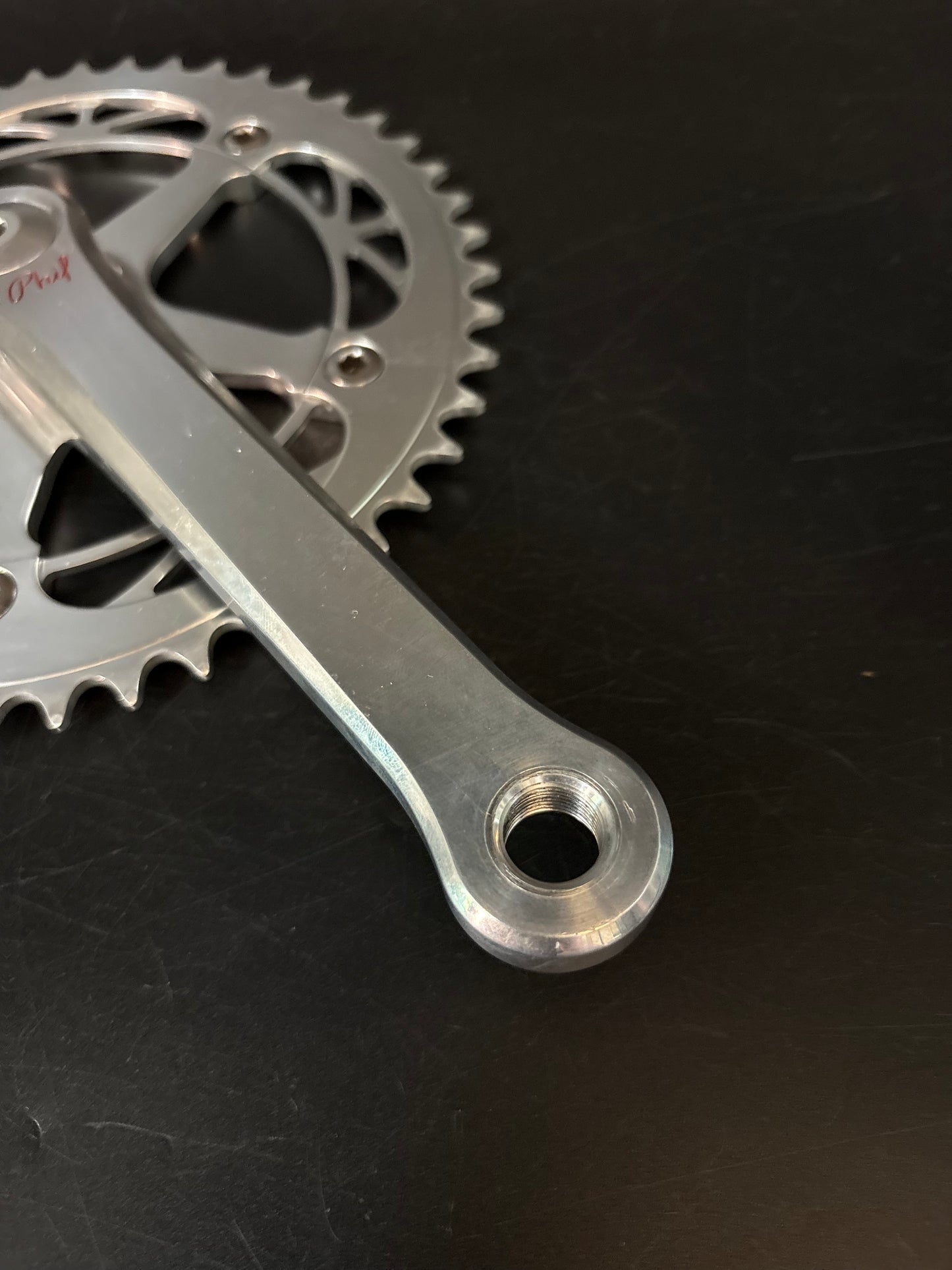 Phil Wood Track Crankset Silver 165mm 48t