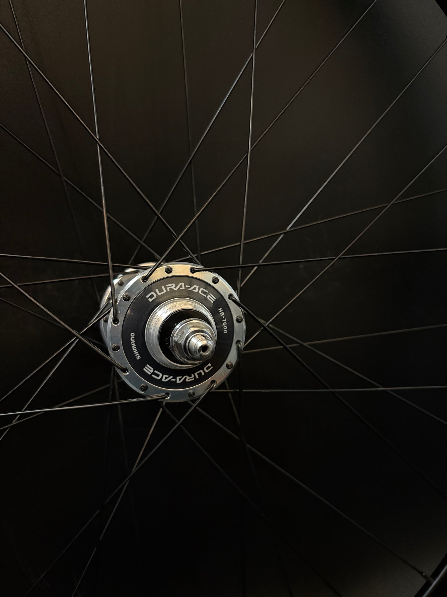 Velocity Deep V Black / Dura Ace HF 7600 Wheelset 32h