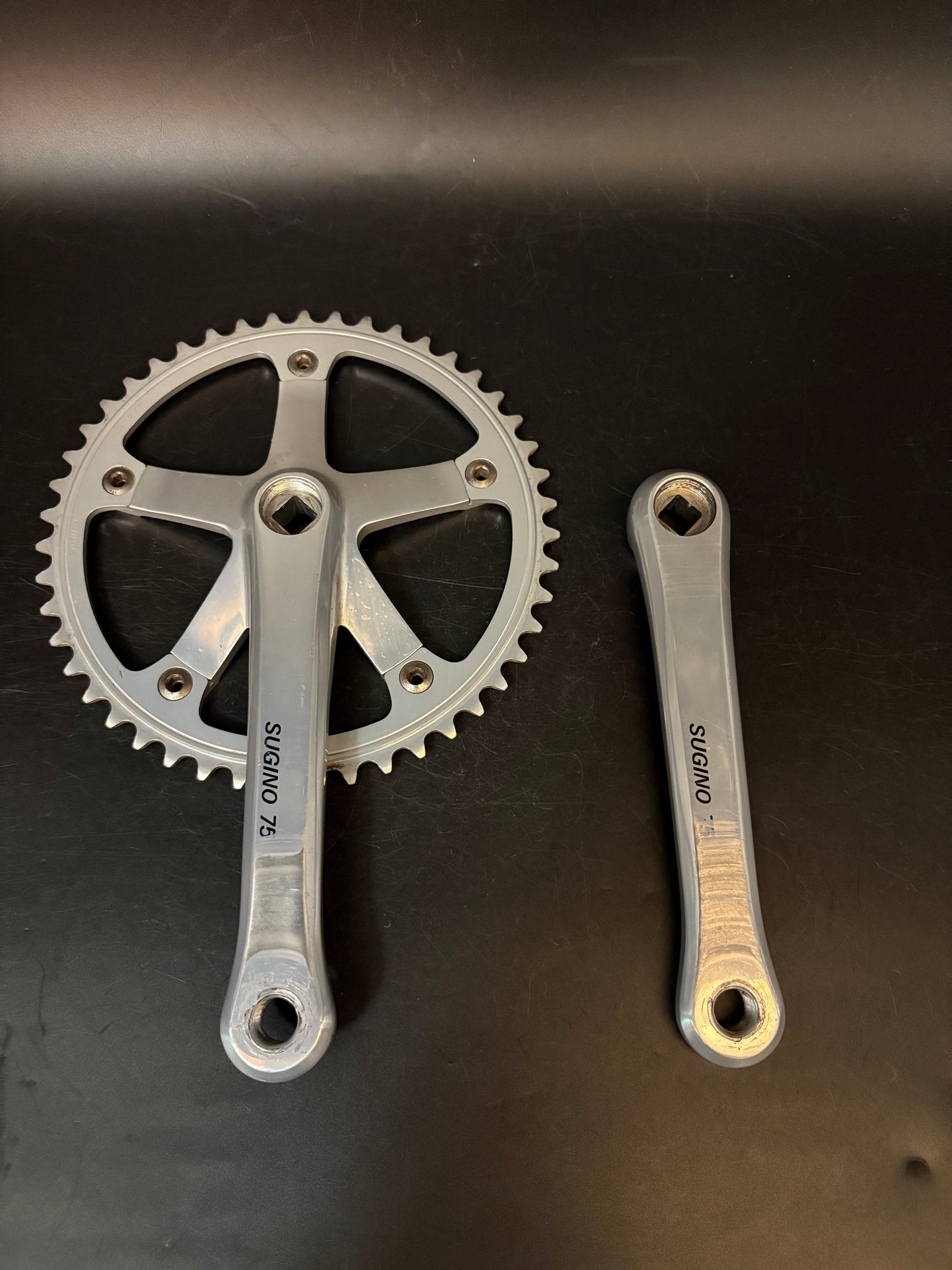 Sugino 75 Crankset Silver 170mm 47t
