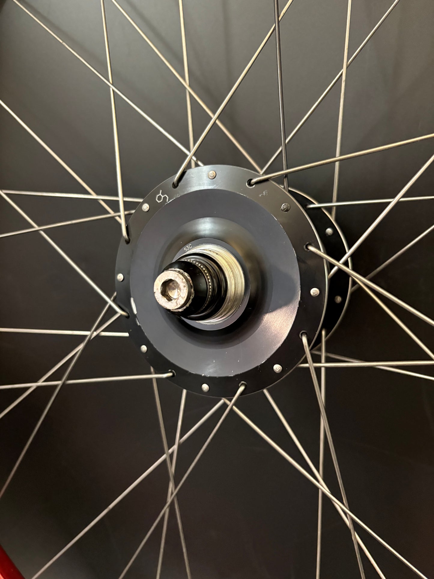 Ambrosio Evolution Red / Chub Hub Wheelset 32h