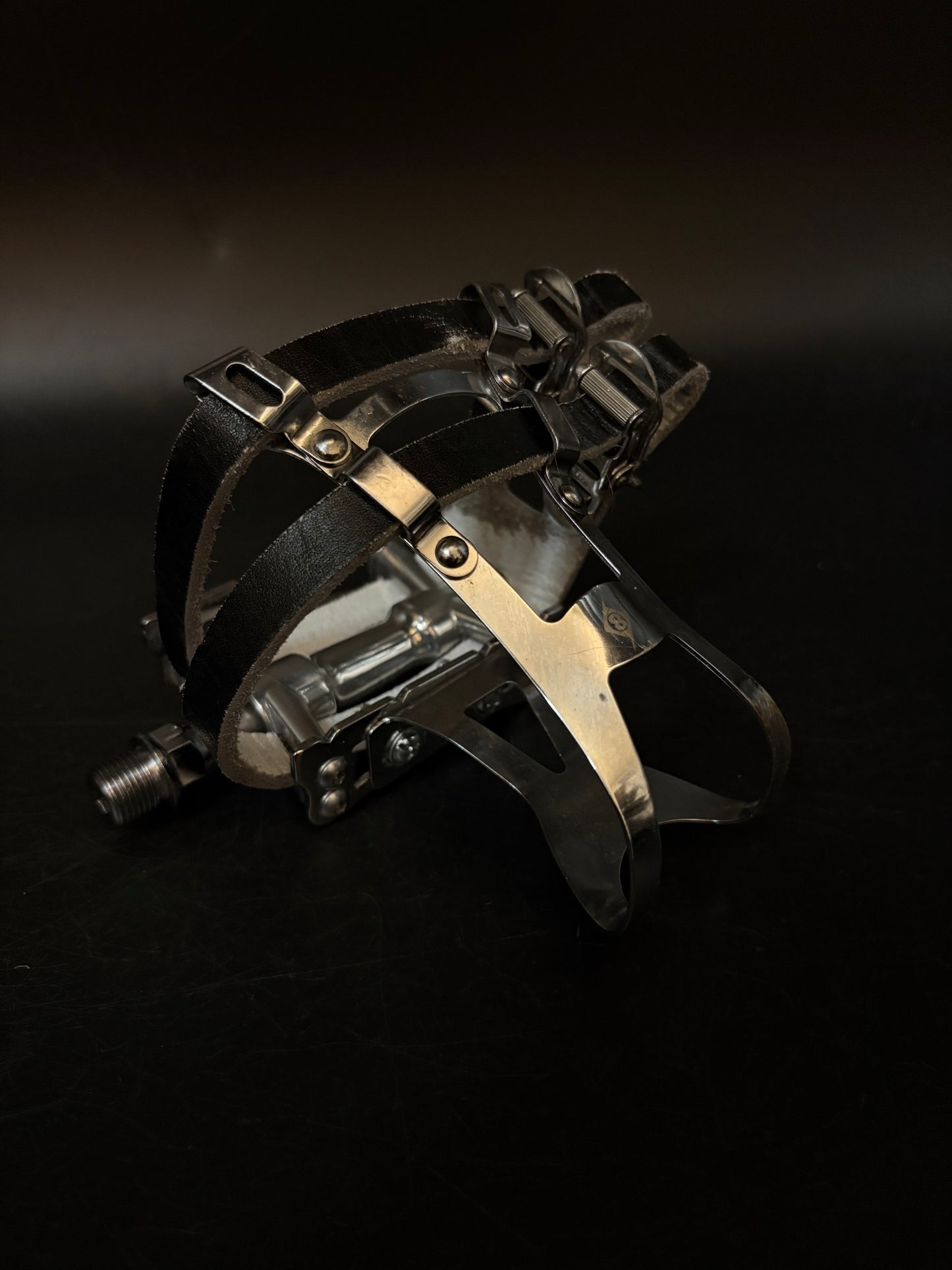 MKS Sylvan Next Silver / MKS Leather Double Straps Pedal Setup