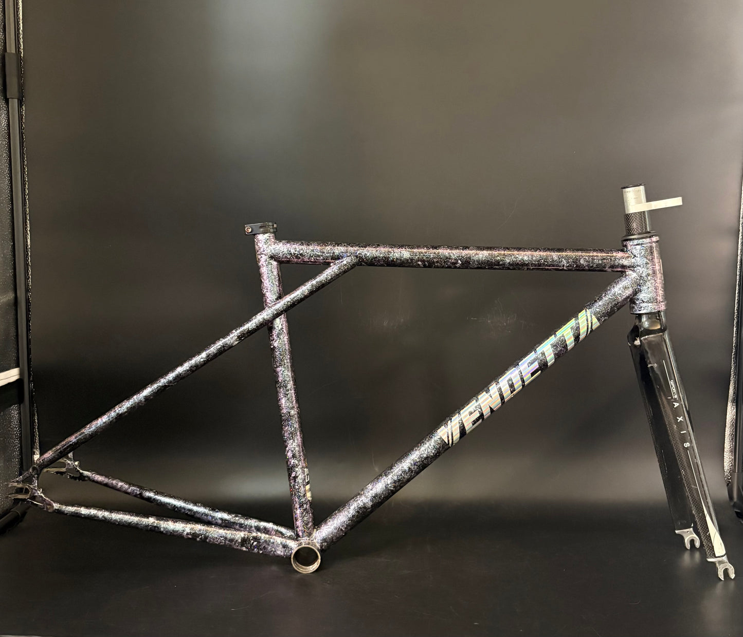 Vendetta Triple T Frameset Purple Marble Sparkle XS