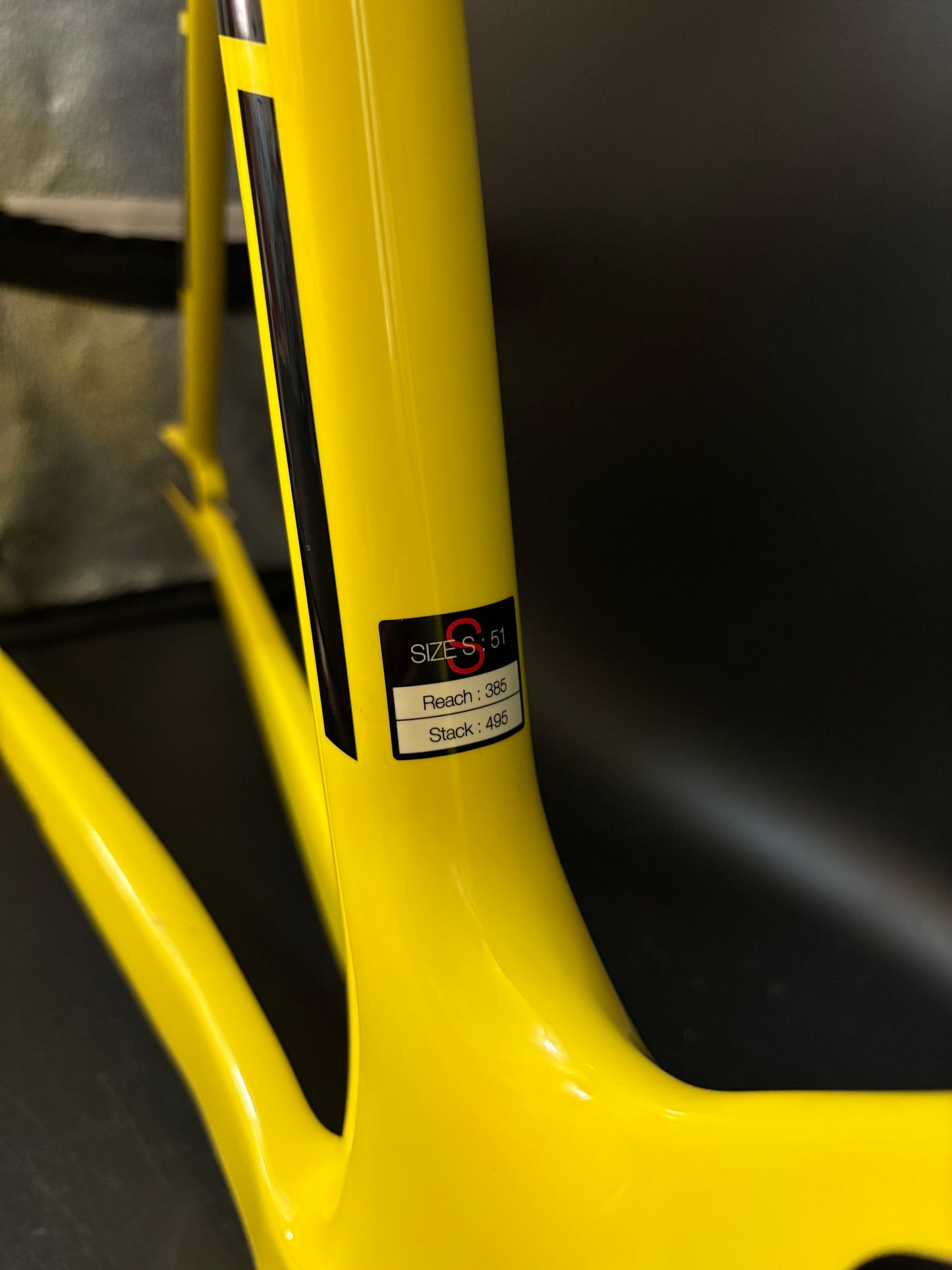 Look 875 Madison Frameset Yellow Carbon Small