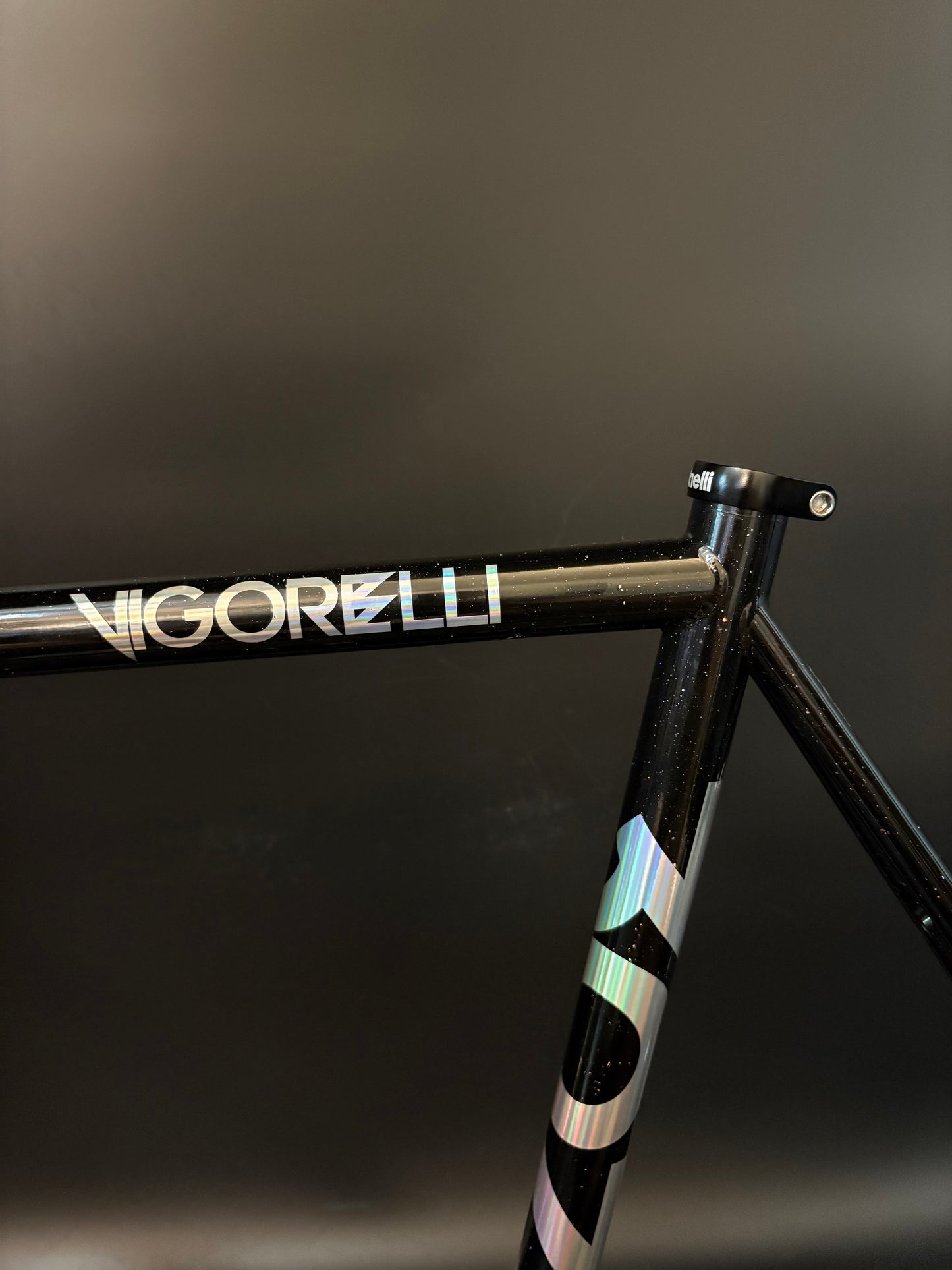 Cinelli Vigorelli Steel Frameset Black Sparkle L