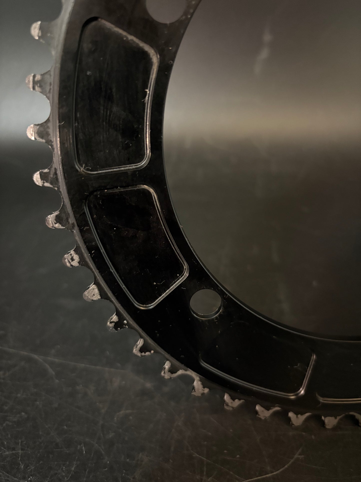 Alter Vinyl Chainring Black 49t
