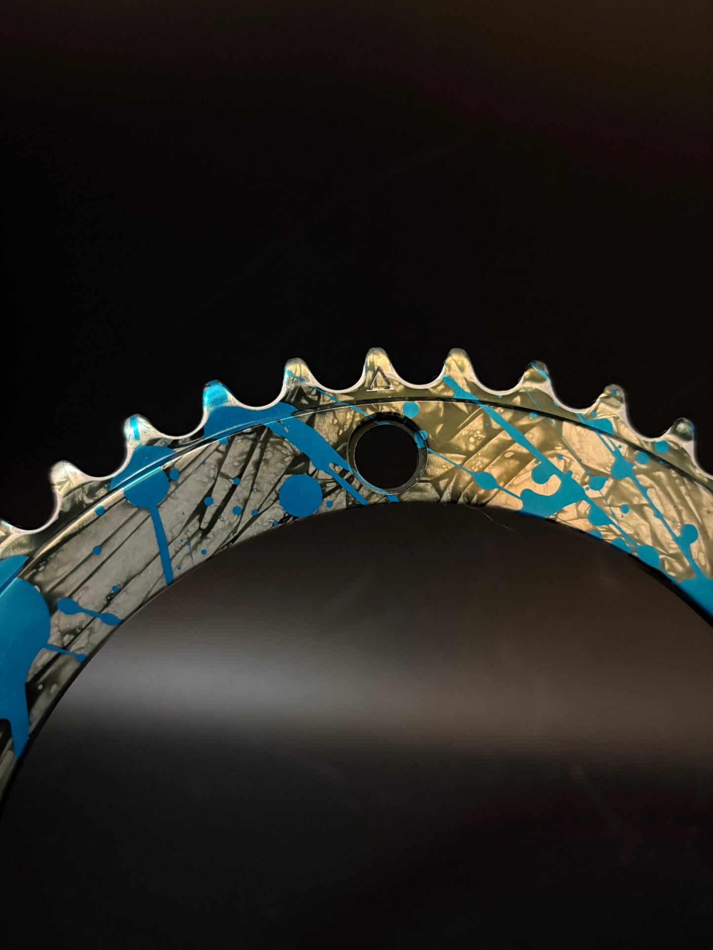 Raketa x Squid Supersport Chainring Blue/Silver/Black 43t