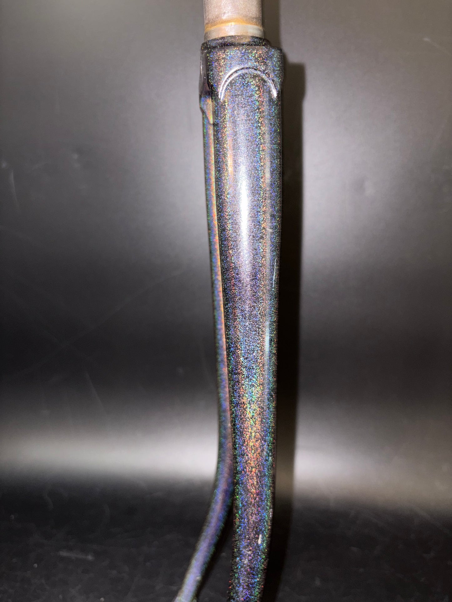 Unbranded Columbus Tubing Fork Grey Rainbow Sparkle 1” Threaded 147mm