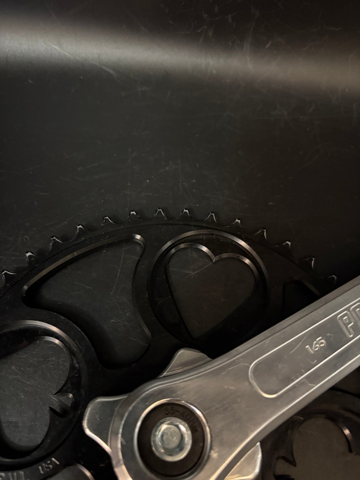 Paul Royal Flush Crankset Silver/Black 165mm 48t