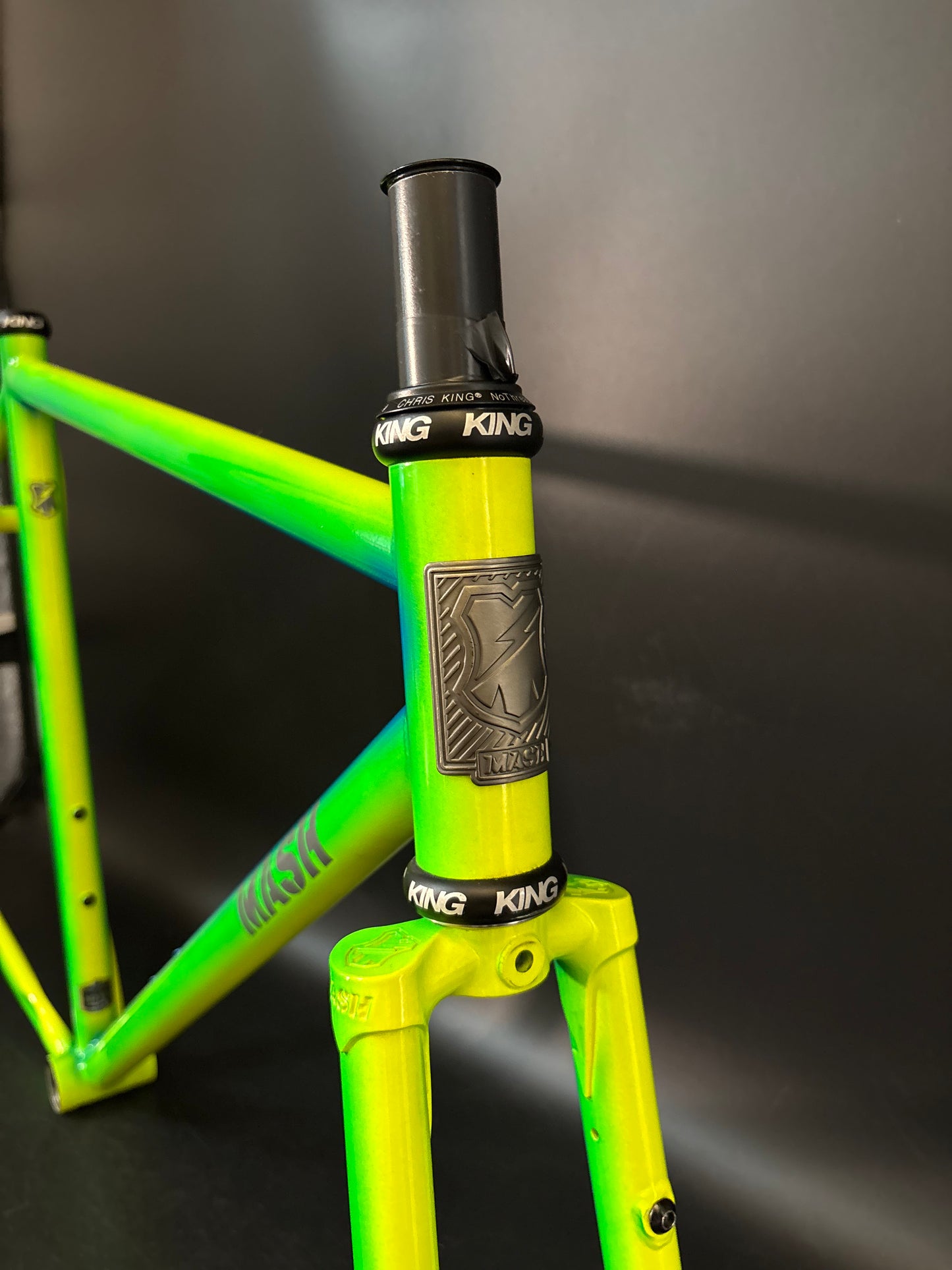 Mash Steel Frameset Neon Blue/Green Fade 53cm S