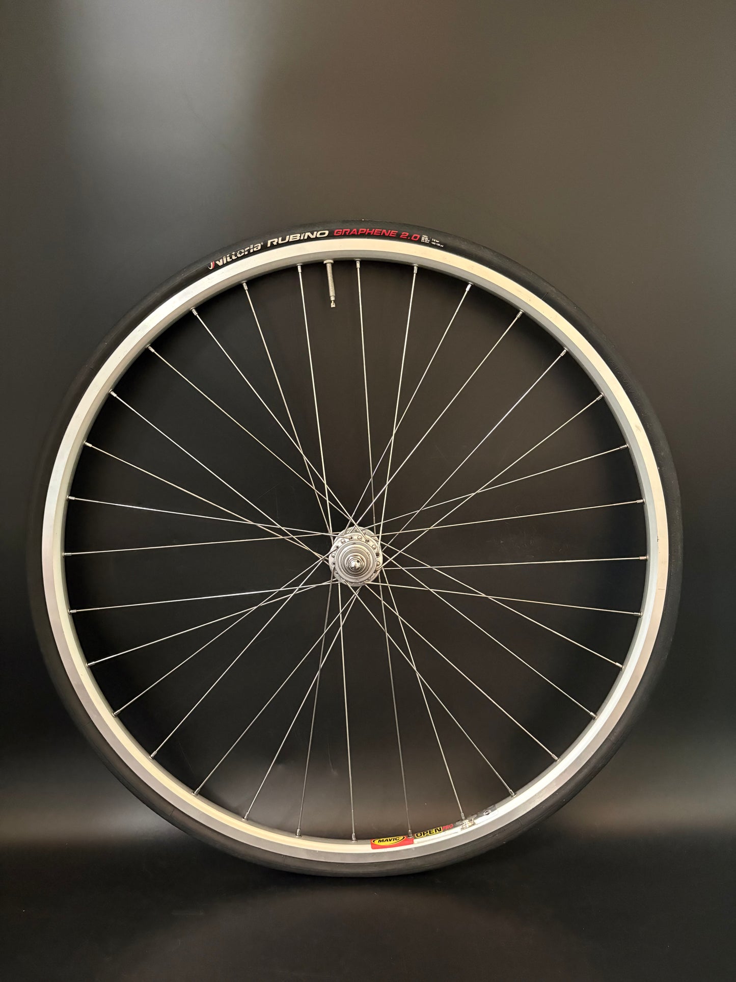 Mavic Open Pro / Campagnolo Record LF Wheelset Silver 32h