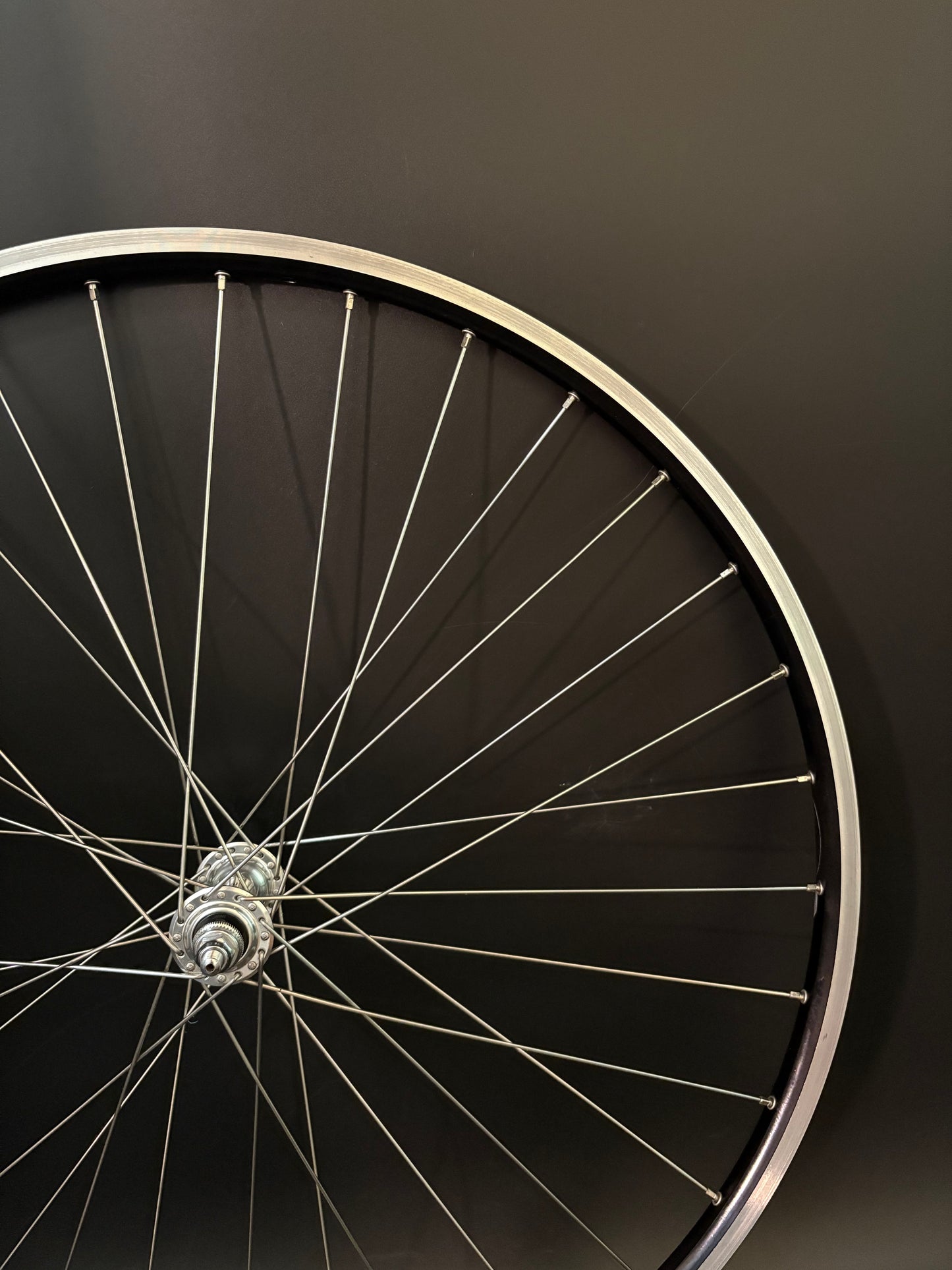 Mavic Open Pro Black Machined / Dura Ace 7710 Low Flange Wheelset 32h
