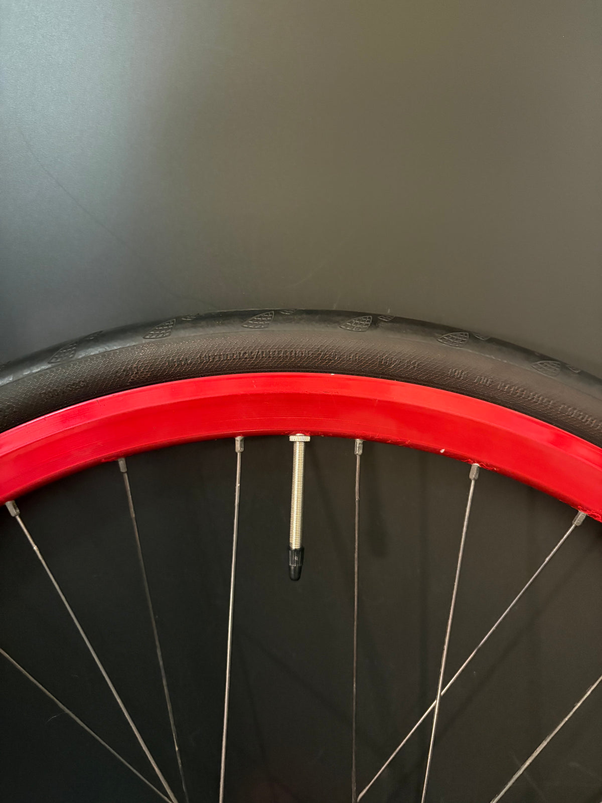 Velocity Deep V / Phil Wood Wheelset Red 32h