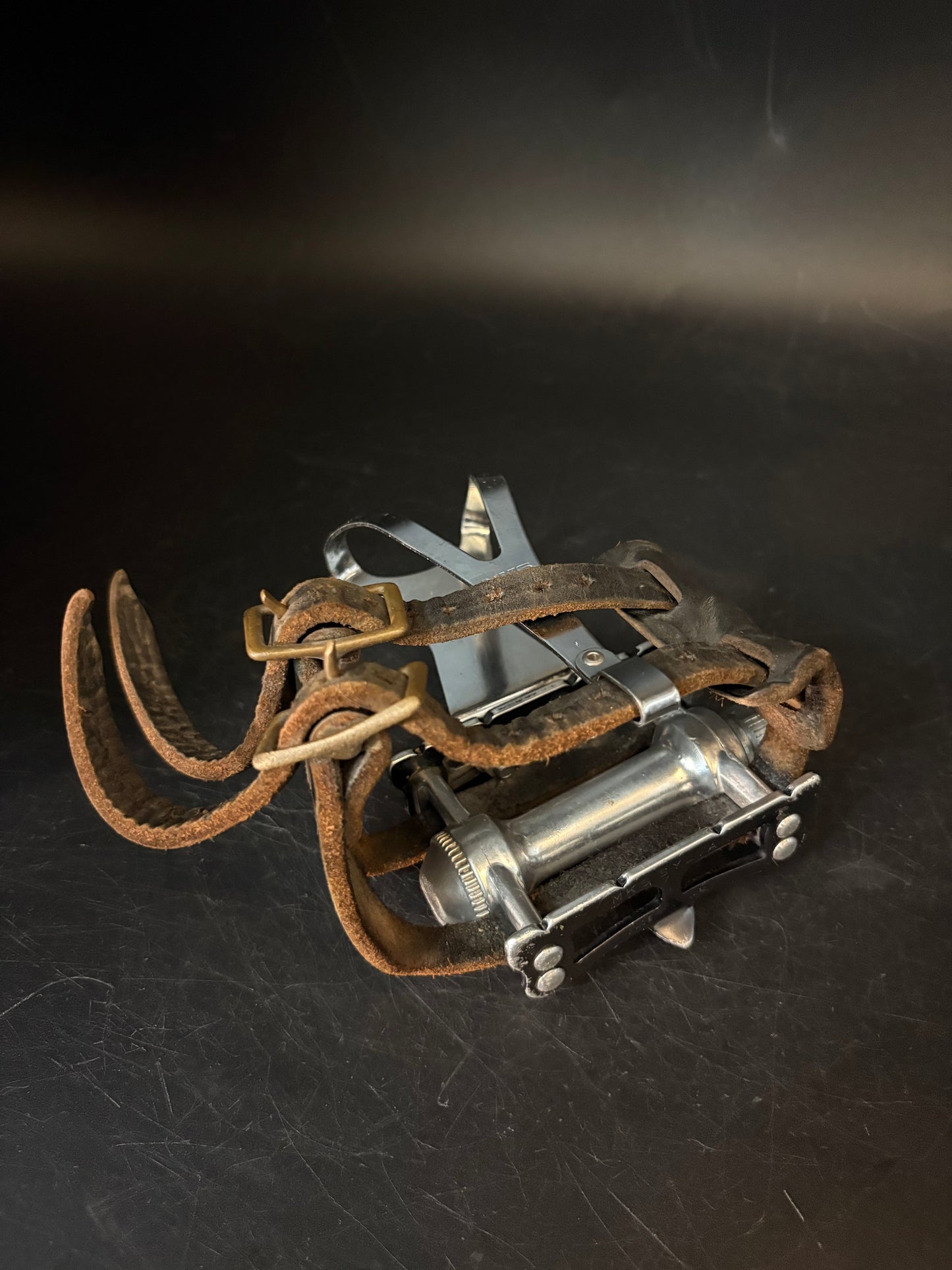 MKS Sylvan Black / Plemons Leather Double Straps Pedal Setup