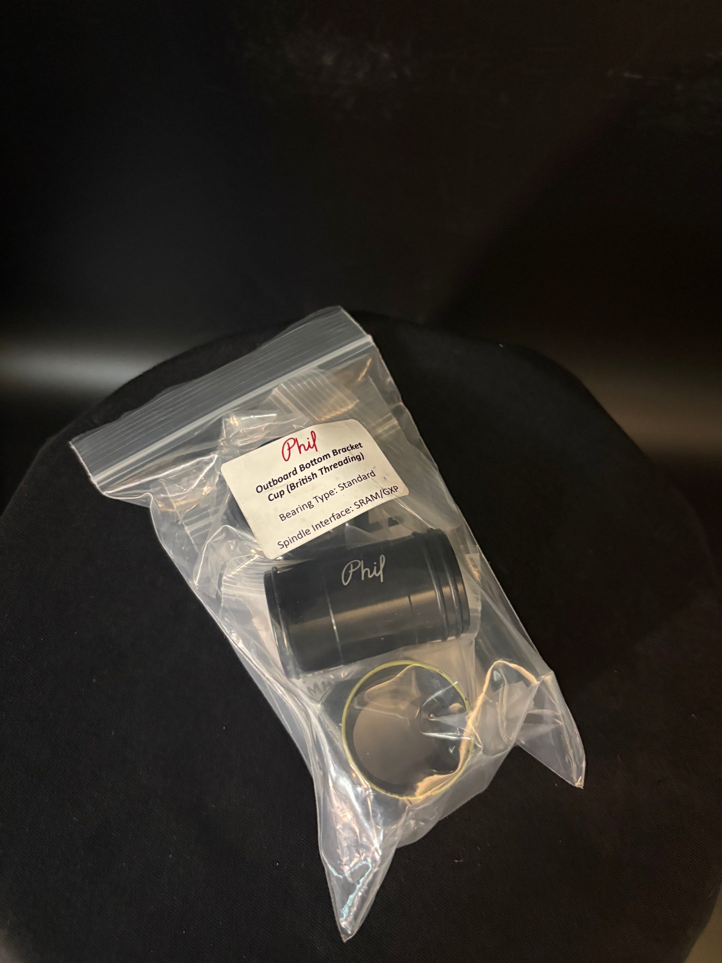 NEW Phil Wood GXP Outboard Bearing Bottom Bracket Black